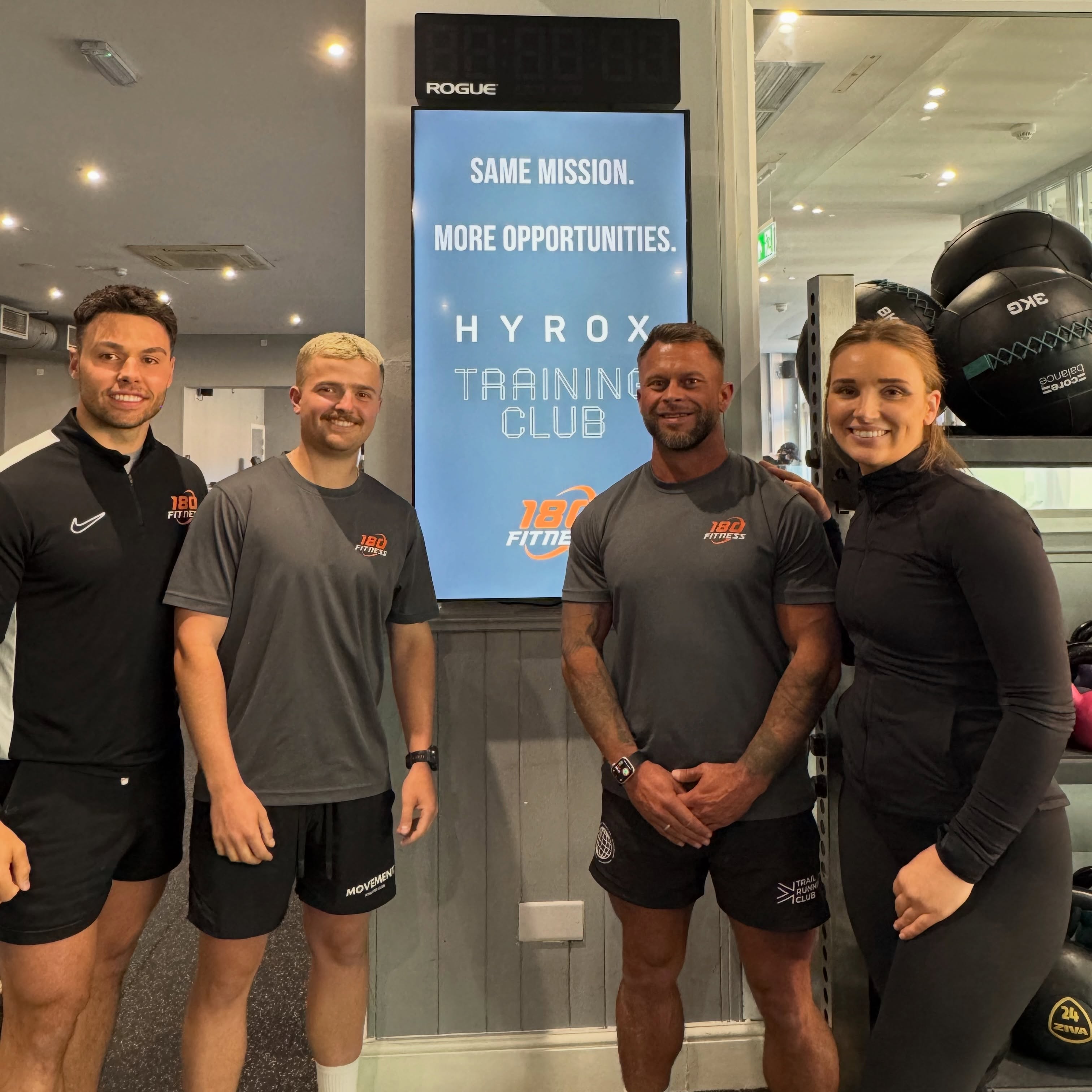 Big News! 🚨
SAME MISSION. MORE OPPORTUNITIES.
180 Fitness is now an official HYROX Training Club! 🔥
As 180 Fitness continues to grow, we’re always looking for new ways to help our members get more from their training. Our new affiliation with HYROX is another exciting step in that journey.
We’re excited to introduce HYROX-focused training alongside our existing coaching programmes, giving our members even more opportunities to challenge themselves, stay motivated, and achieve their goals.
OUR MISSION HASN’T CHANGED. We’re here to help the people of Retford become fitter, stronger, healthier, more confident, and achieve amazing results.
This partnership also helps introduce more people to the coaching, community, and support that makes 180 Fitness what it is.
Whether you’re training for your first event, working towards a new fitness goal, or simply looking for a fresh challenge, we’ll be here to support you every step of the way.
We’re currently developing our HYROX offering and will be sharing more details in the coming weeks.
In the meantime, if you’d like to find out more about HYROX, or simply want to learn how we can help you achieve your health and fitness goals, send us a message we’d love to chat.
Let’s get after it! 💪🔥
#180Fitness #HYROXTrainingClub #HYROXUK #Retford #FitnessCommunity