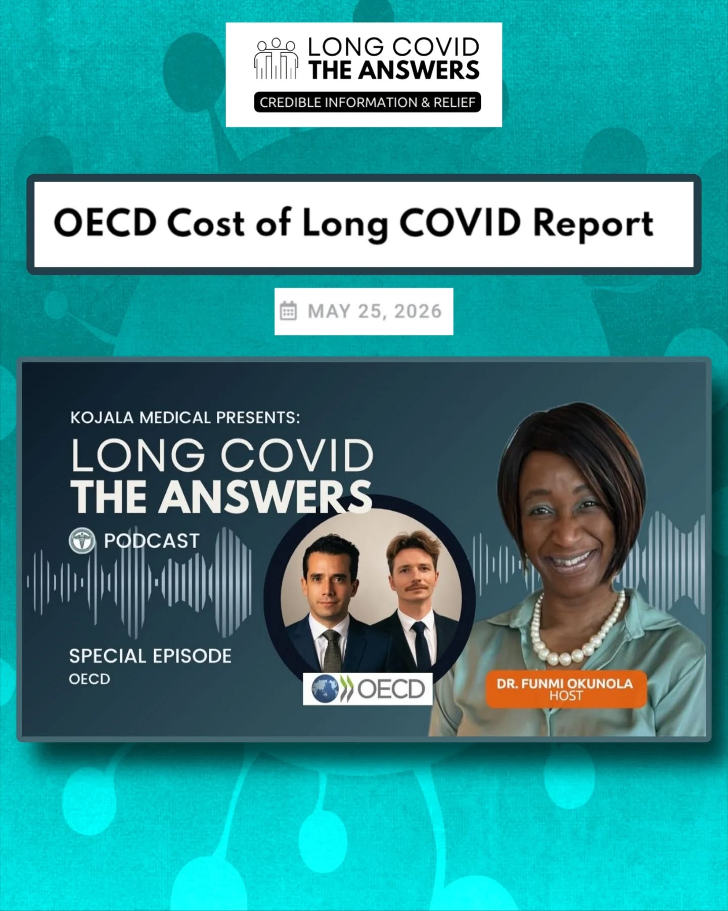 🧵« Le #CovidLong est l’ombre portée de la pandémie.»
🗣️« Le véritable coût, c’est la perte de production économique pour les patients, leurs revenus, et l’ensemble de l’économie.»David Kelly
💬« Il n’existe pas de traitement curatif. »
Dans un podcast @the_oecd revient sur le #CovidLong et ses impacts majeurs.
⬇️
👥Qui sont-ils ?
👨⚕️Dr Guillaume Dedet
Médecin de santé publique et économiste senior de la santé à l’OCDE.
👨⚕️Dr David Kelly
Médecin de santé publique, épidémiologiste et analyste des politiques de santé à l’OCDE.
Tous 2 sont auteurs des rapports OCDE sur le #CovidLong.
📊Dans ce podcast consacré au rapport 2026 de l’OCDE
« Prise en charge des coûts et des soins liés au #CovidLong : l’ombre portée de la pandémie »
Les experts décrivent un phénomène encore largement sous-estimé.
⚠️L’un des principaux obstacles reste l’absence d’une définition de cas universelle.
David Kelly explique que cela complique : ➡️ la détection
➡️ la reconnaissance
➡️ la comparabilité entre pays
➡️ la production de données fiables
📉 L’OCDE souligne que le principal coût du #CovidLong n’est pas médical.
Les pertes sont surtout liées à :
▪️ arrêts de travail
▪️ réduction du temps de travail
▪️ présentéisme
▪️ sorties du marché de l’emploi
💰Selon les estimations de l’OCDE :
Le Covid Long pourrait entraîner une baisse du PIB allant jusqu’à 0,2 % dans les pays membres.
Cela représente jusqu’à 135 milliards de dollars de production économique perdue chaque année.
💼David Kelly précise que ces coûts incluent aussi les effets du présentéisme et de la baisse de productivité, pas seulement les absences.
🏠Les experts rappellent que de nombreuses personnes ne peuvent plus travailler comme avant.
L’enjeu devient l’adaptation durable du travail.
Mesures évoquées :
🏠Télétravail
⏰Horaires flexibles
📉Temps partiel
🛡️Reconnaissance des limitations fonctionnelles
🏥Les professionnels de santé ont été particulièrement touchés:
👩⚕️Forte exposition dès les premières vagues
👩Surreprésentation des femmes parmi les soignants et les patients atteints de Covid Long
⏬ Suite en commentaire ⏬