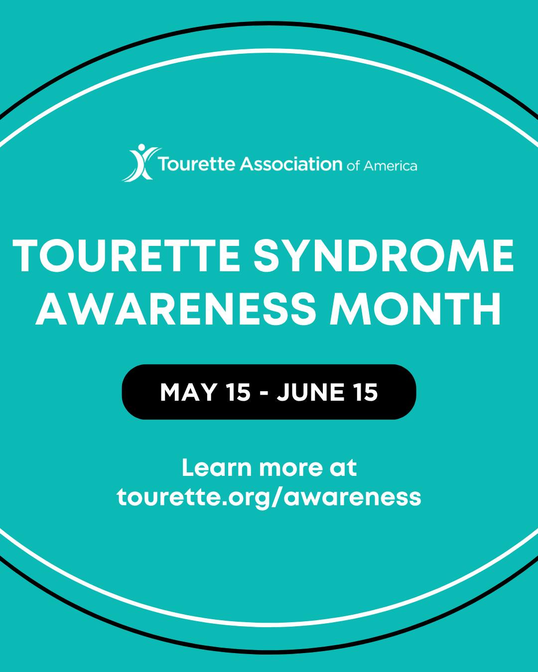 Happy Tourette Syndrome Awareness Month! Learn more about Tourette Syndrome, find resources, and get involved by following @touretteassociation #TSAwarenessMonth