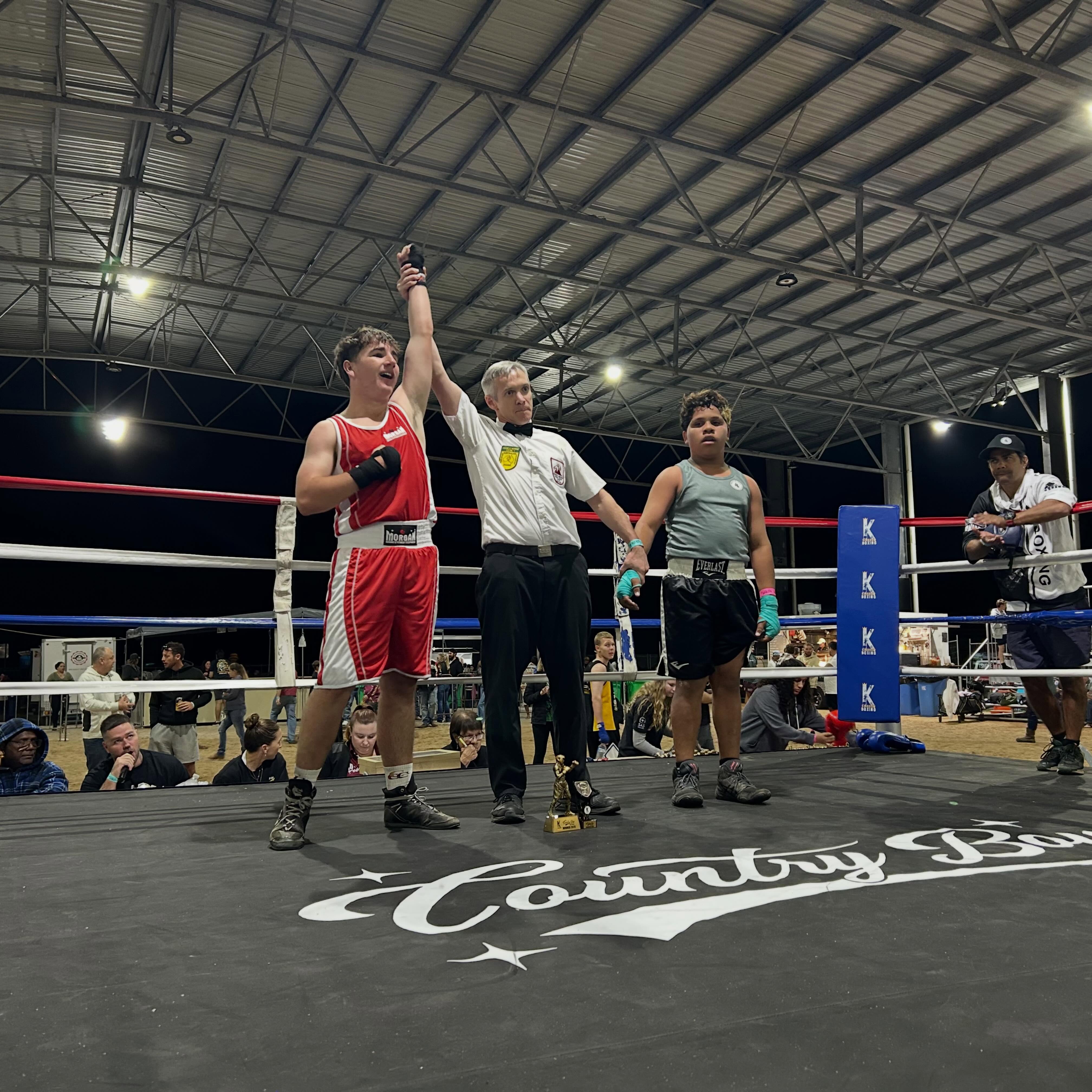 Young Toby and his dad Kingy have been coming to Bloodline Boxing Club for the last few months, consistently putting in the work. Kingy is an absolute legend, making the trip from Charters Towers to Townsville so Toby can train and chase his goals.
Toby listens, learns, and takes on every bit of advice given to him. Last night, all that hard work paid off when he secured the win in his very first fight! 👊
We couldn’t be prouder of both of them. The commitment, dedication, and support shown by Kingy, along with Toby’s willingness to learn and work hard, is exactly what Bloodline Boxing Club is all about.
Congratulations, mate! Looking forward to seeing you both when I get back to town. The journey is only just beginning. 🥊🔥 #boxing #proboxing #bloodlineboxing #fighting #amuturboxing