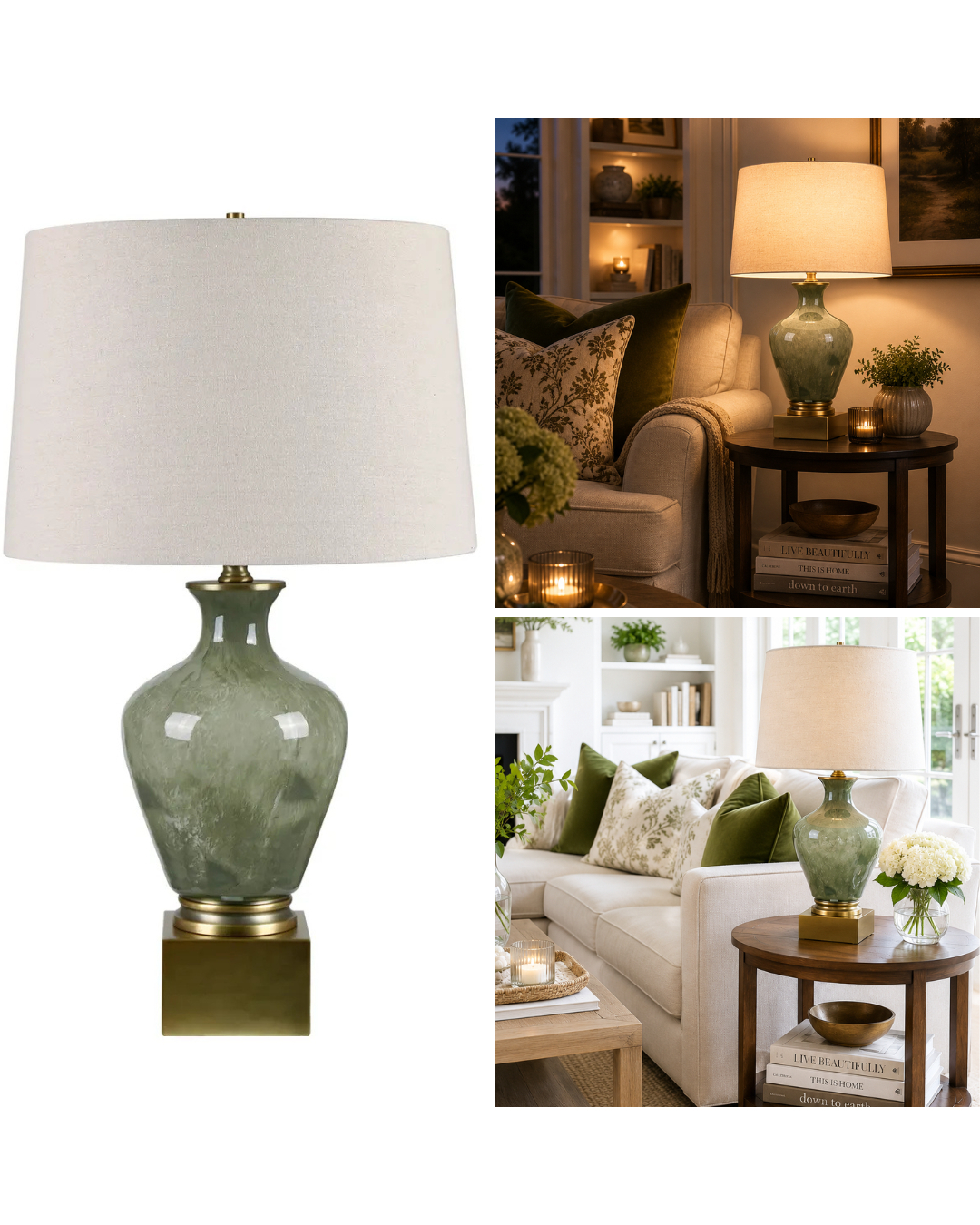 The same lamp, two completely different moods.
In one space, this beautiful green lamp creates a calming retreat. The softer lighting and cozy atmosphere encourage relaxation, making it the perfect place to unwind at the end of the day. The warm glow highlights the rich green tones and creates a sense of comfort and tranquility.
In the second space, the lamp takes on a completely different role. Surrounded by natural light and brighter finishes, it becomes a vibrant accent piece that energizes the room. The green color feels fresh and lively, adding personality while contributing to an uplifting, cheerful environment.
Lighting isn't just functional; it's one of the most powerful tools in design for shaping how a room feels.
#JennyLeeDesigns
#InteriorDesign
#InteriorDecor
#HomeDecor
#EverydayDecor