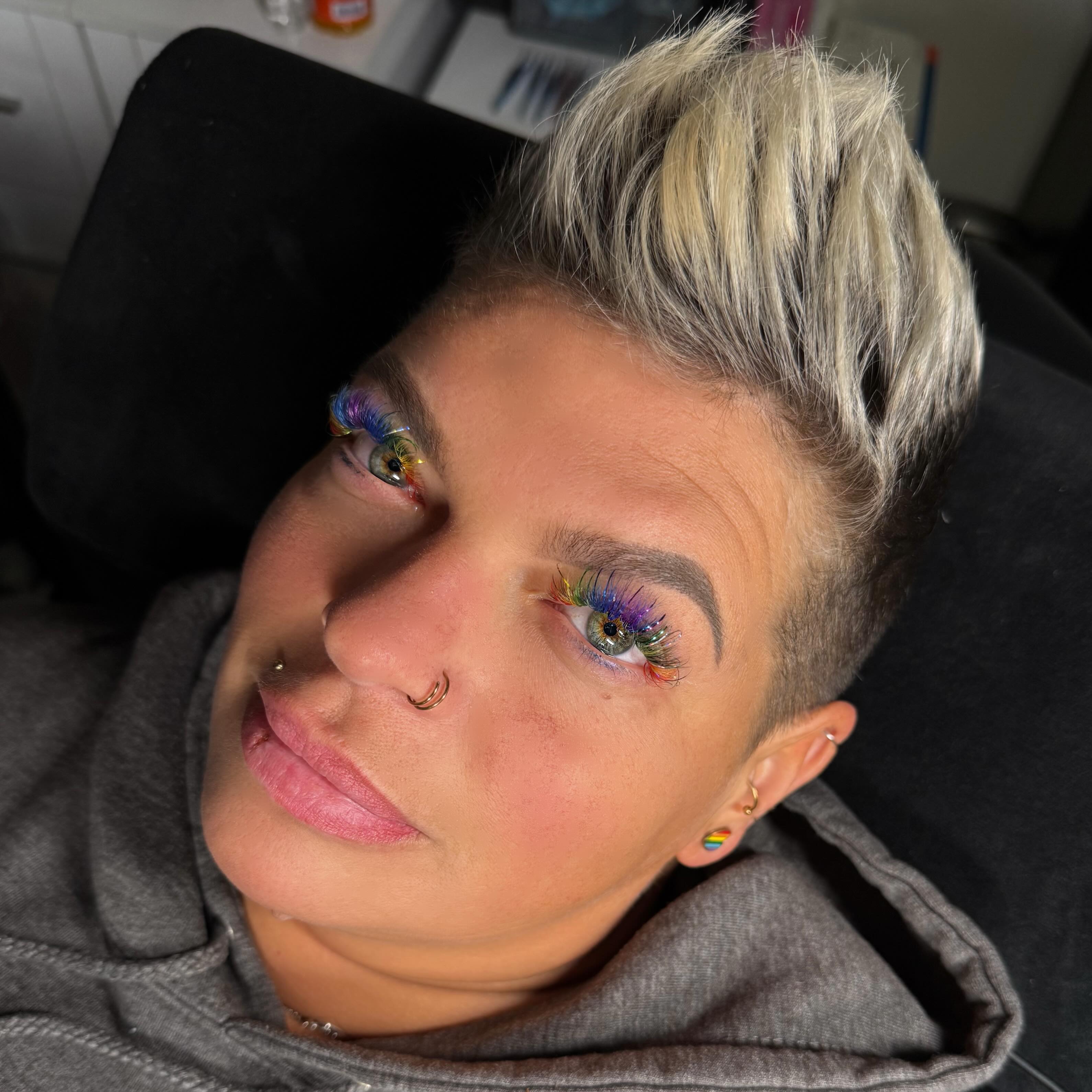 ✨ More color. More sparkle. More Abby. ✨
When it comes to lash extensions, Abby has one rule: if there’s a colorful option, she’s choosing it. If it sparkles? Even better. 💖🌈✨
Today’s set is packed with vibrant pops of color and a little tinsel magic because life’s too short for boring lashes. And honestly? This style fits her perfectly.
Not only are these lashes fun, but they’re also applied using our UV lash system, which offers improved retention and may be a great option for clients who have experienced sensitivity with traditional lash adhesives.
If you’ve been thinking about adding a little personality to your lash set, consider this your sign. 💕
Lashes by Emilie Eve
📍 Located inside Bloom Salon & Aesthetics on Grosse Ile, Michigan
Would you try colorful lashes, tinsel lashes, both, or are you a classic black lash lover? 👇✨