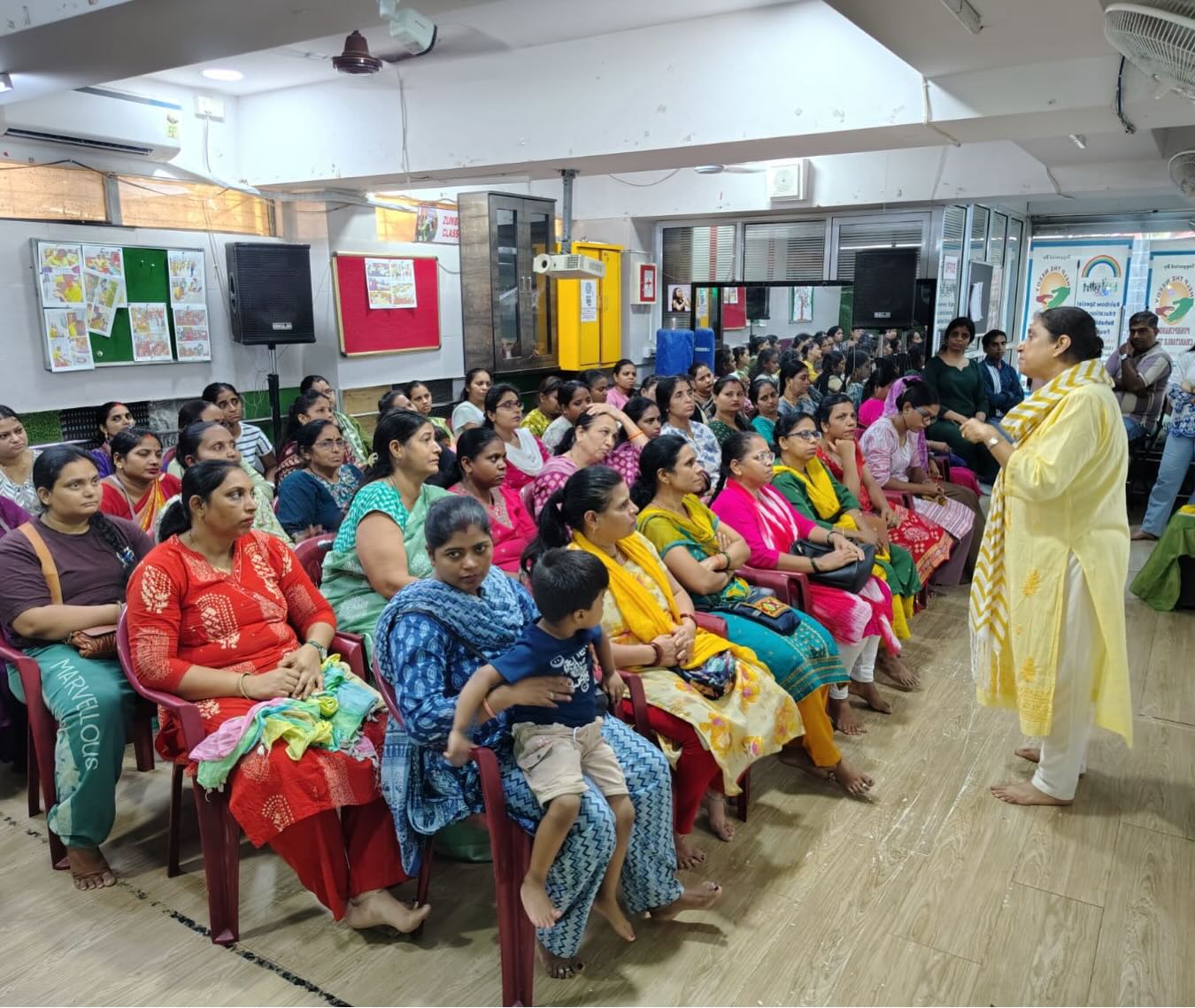 Learning compassion often begins with paying closer attention to the lives around us.
On 25th May, UF founder Brinda Upadhyaya and the team visited @rainbow_foundation2018 to conduct an interactive session for 60+ parents on animals, coexistence, and everyday acts of compassion. We were also joined by Mr. Nilesh Bhanage from PAWS Rescue, who shared his experiences working in animal rescue and treatment.
Through stories, conversations, and visuals, the session explored the lives of animals we encounter around us every day, community animals, snakes, and other species that are often misunderstood or overlooked. It also encouraged conversations around forms of cruelty that have become normalised in everyday life, from captivity and neglect to fear-driven harm and superstition.
One of the most meaningful parts of the interaction was hearing parents speak about the role companion animals have played in the lives of their children. Several families shared how pets have helped neurodivergent children feel calmer, more emotionally regulated, and supported in everyday life. It was a powerful reminder of how deeply animals can contribute to wellbeing, connection, and comfort.
Most importantly, the session focused on small, practical acts of care and responsibility, reminding us that meaningful change does not always begin with large actions, but often through empathy practiced consistently in everyday life.
We are grateful to Rainbow Foundation for creating space for these conversations, and to everyone who participated with such curiosity, warmth, and thoughtfulness.
#AnimalWelfare #Compassion #Coexistence #DisabilityInclusion #UpadhyayaFoundation