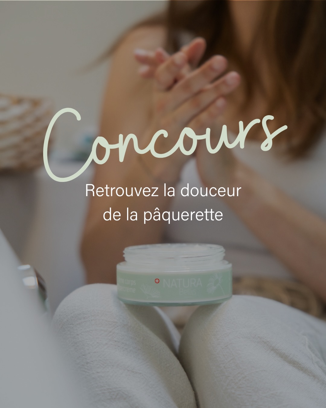 🌼 CONCOURS — Retrouvez la douceur de la pâquerette 🌼
Pour célébrer le lancement de notre gamme cosmétique à la pâquerette développée par une droguiste, nous avons envie de vous faire découvrir nos soins naturels inspirés des prairies suisses 🇨🇭
🎁 3 lots à gagner :
1. Un assortiment Natura Bellis (une crème visage et une crème corps)
2. Une crème pour le visage
3. Une crème pour le corps
✨ Pour participer :
1. Aimez ce post
2. Abonnez-vous à notre compte
3. Donnez-nous en commentaire votre fleur préférée 🌸
4. Taguez 2 personnes qui aiment les soins naturels
💛 Bonus : partagez ce post en story pour augmenter vos chances !
📅 Fin du concours : mardi 16 juin minuit
Concours ouvert aux personnes résidants en Suisse. Les gagnant.e.s seront désigné.e.s par tirage au sort et informé.e par message privé. Ce concours n’est ni géré, ni sponsorisé, ni associé à Instagram. En participant, vous acceptez que votre compte et votre commentaire puissent être repartagés par Natura Bellis.
Bonne chance à tous 🌼