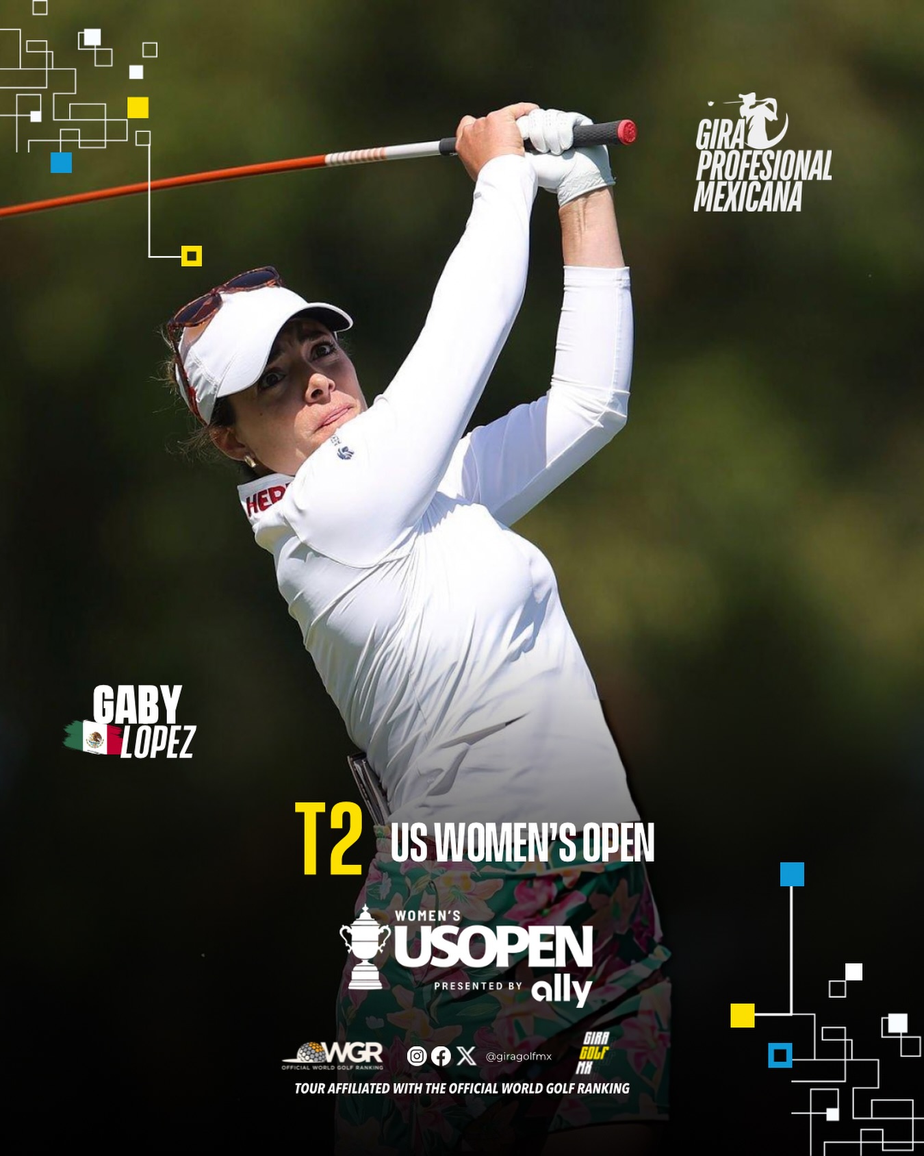🇲🇽⛳ La Gira Profesional Mexicana felicita a Gaby López por su extraordinaria actuación en el U.S. Women’s Open 2026, donde finalizó empatada en la segunda posición, firmando uno de los mejores resultados de una golfista mexicana en uno de los escenarios más importantes del golf mundial.
Con una brillante ronda final de 68 golpes y un acumulado de 7 bajo par, Gaby luchó por el título hasta los últimos hoyos, terminando a solo un golpe de la campeona Nelly Korda en una definición memorable en Riviera Country Club.
Tu entrega, talento y constancia siguen inspirando a nuevas generaciones y llenando de orgullo al golf mexicano.
¡Felicidades por este resultado histórico, Gaby! 👏🏆🇲🇽
#GabyLopez #USWomensOpen #GolfMexicano #LPGA
::