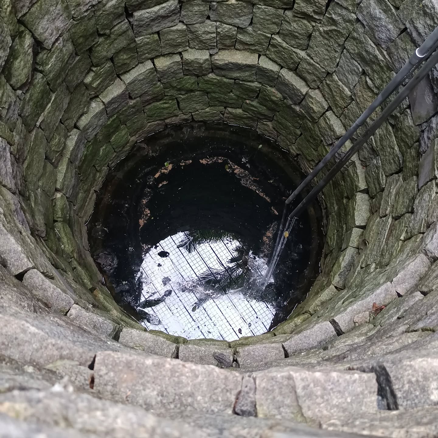 I begin every day by speaking with the well.
It always speaks back. Usually quietly.
Today it shouted.
It shouted that yesterday there was a heavy rain and a deluge of water was surging from the ground, horizontally, into the well. (Remember, 99% of water in the well enters from the ground, horizontally, rather than from the sky above, vertically).
It shouted that the force of incoming groundwater so so strong that leaves and other organic debris were being pushed in its path.
The result: a circular ring of detritus, the result of an underground tsunami of almost microscopic scale. A tsunami with a central compressive end point, the opposite of most tsunamis which are expansive by nature.
And so went today’s discussion.
#urbsindislibrary
#bangalorerains
#openwell