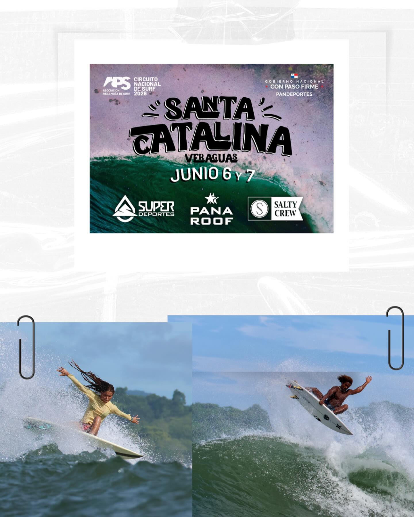 🔥 ¡Todo listo para Santa Catalina!
La segunda fecha del Circuito Nacional de Surf llega este 6 y 7 de junio a La Punta de Santa Catalina, una de las olas más consistentes y exigentes de Panamá.
Con condiciones sólidas en el horizonte, los ojos estarán puestos en los locales, quienes conocen cada sección de la ola y son los grandes favoritos para defender su casa frente a los mejores competidores del país. 🏄♂️🔥
¿Podrán los visitantes romper el dominio local o se quedarán los títulos en Santa Catalina?
📍 La Punta, Santa Catalina
📅 6 y 7 de junio
📷 @philippedemarsan1
Gracias a @pandeportes
Patrocinan: @superdeportes @panaroof @paunchsurfcorp
@duke_surf @surfeapanama @secuenciaxtrema @vsa.visuals
#CircuitoNacionalDeSurf #SantaCatalina #SurfPanama #APSurf #PanamaSurfing