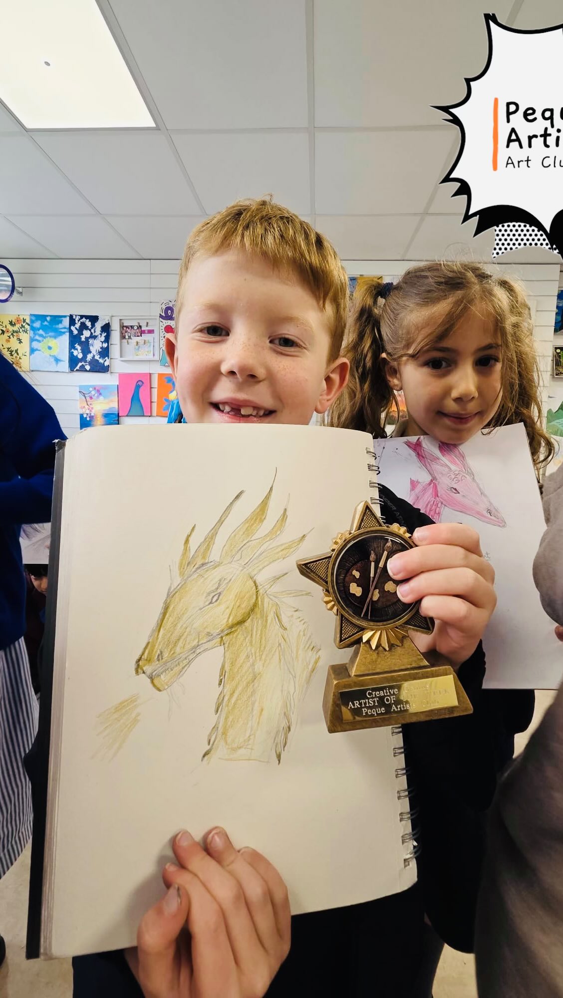 🐉 ✨How to Draw and Train Your Dragon✨✏️🐉
Last week at Drawing Club (6+), our young artists stepped into the world of dragons! We explored the Elements of Art, learning how simple shapes can be used to build expressive dragon faces and how different textures can bring scales, horns and magical details to life.
🌟 Artist of the Week: Logan 🌟
Logan impressed us with his fantastic dragon drawing, showing great creativity and a thoughtful use of shapes and textures. His dragon truly came to life on the page!
Every artist created a unique dragon full of personality. We loved seeing their imagination soar as they learned how to draw and train their dragons! 🎨✨🐲
#PequeArtists #HowToDrawAndTrainYourDragon #DrawingClub #ArtistOfTheWeek #DragonArt ElementsOfArt KidsArt CreativeKids YoungArtists Brentwood ArtClub