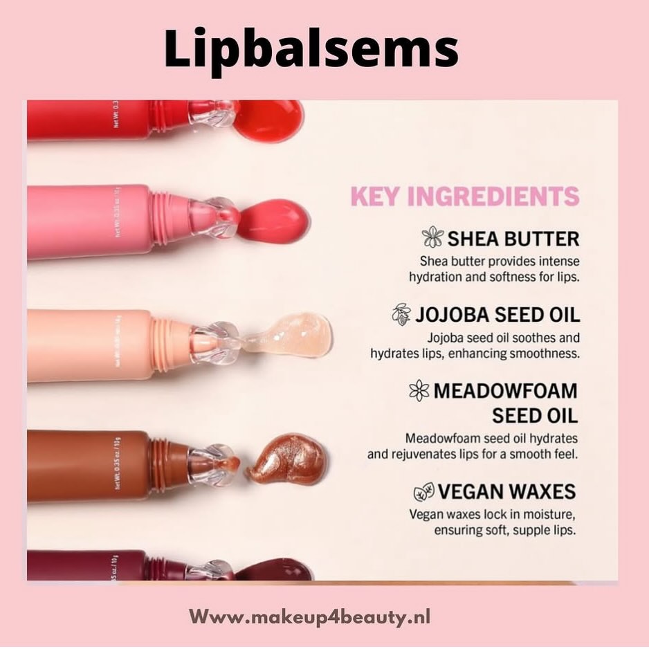 Dit 100% veganistische genot bevat sheaboter, jojobazaadolie en moeraszaadolie, waardoor je lippen onweerstaanbaar zacht en mooi glanzend blijven. Het verzacht moeiteloos fijne lijntjes en voegt een mooie glans toe voor vollere, fantastische lippen 💋