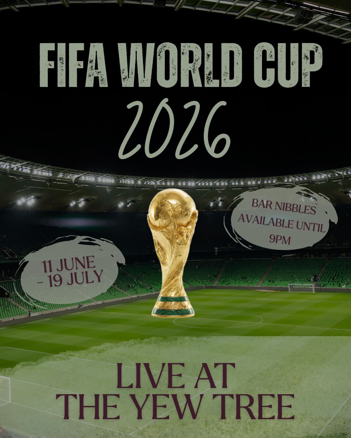 Exciting news!!
We will be showing the World Cup!!
Bar nibbles will be available up until 9pm!!
#worldcup2026 #countrypub #rivington #anglezark