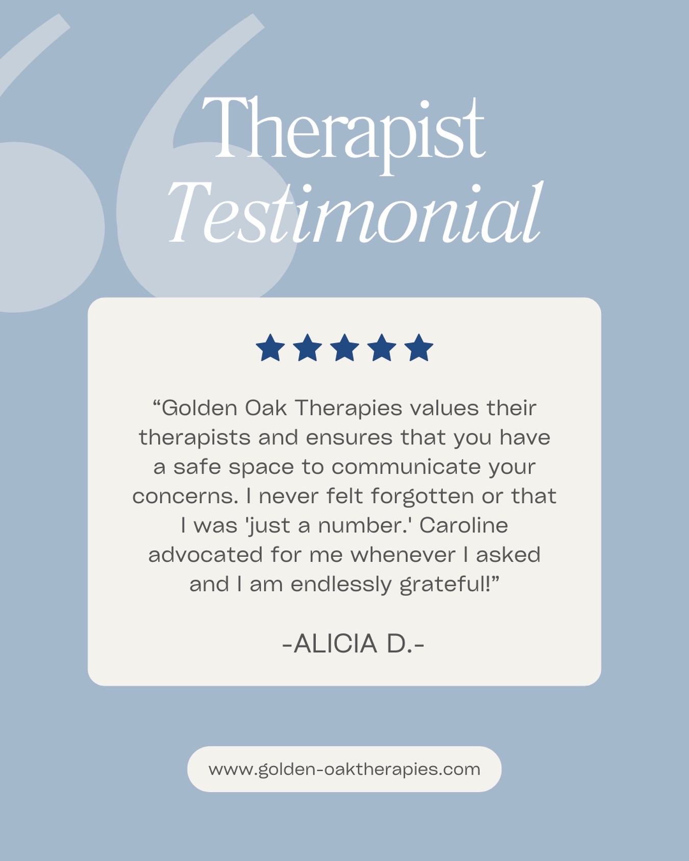 We love our therapists and their kind words!!
If you’re interested in joining our amazing team, fill out our contractor interest form in bio!💛💙
•
•
•
•
#slp #speechlanguagepathologist #speechpathology #therapists #speechtherapy