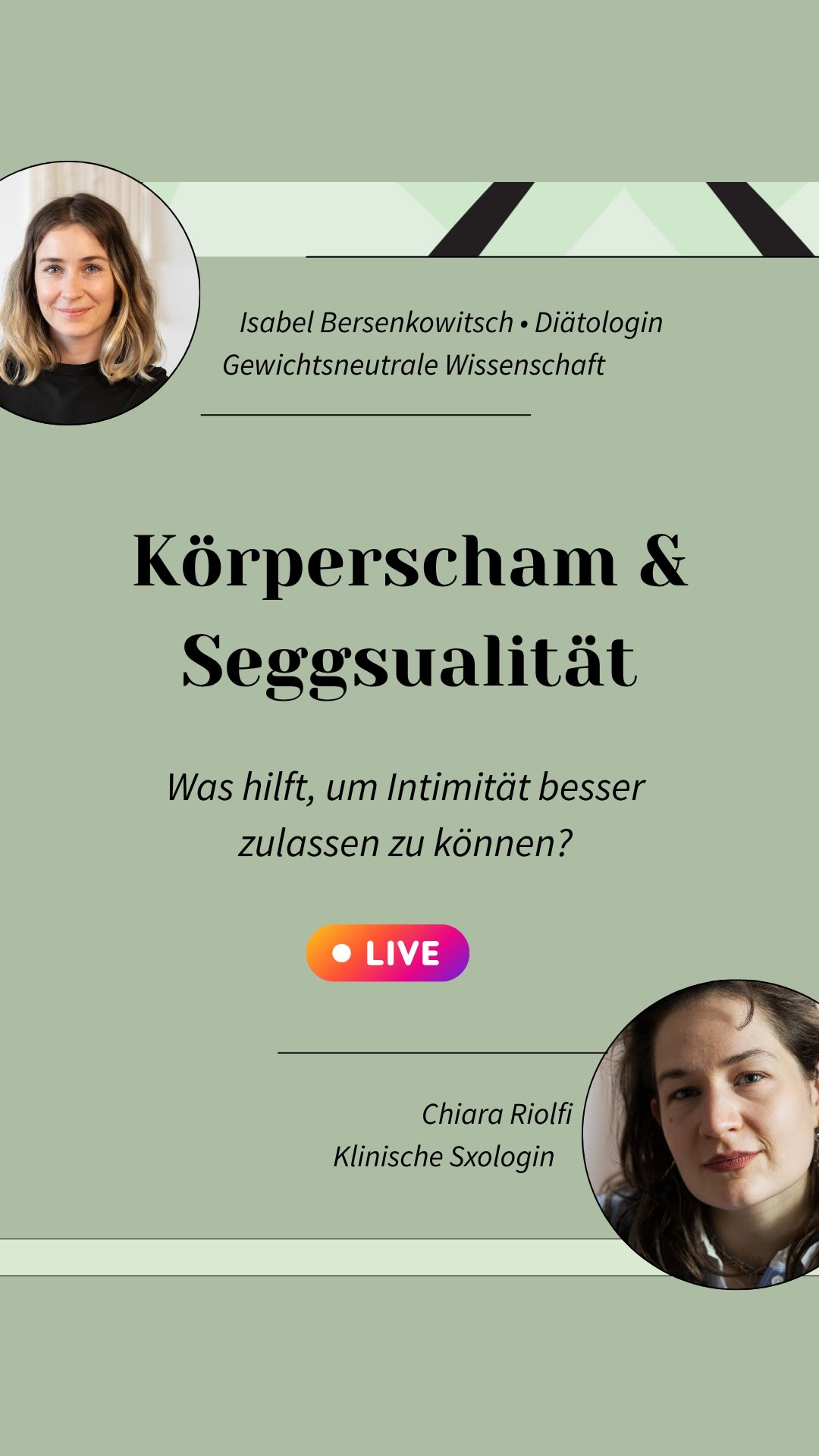 Körperscham und S*xualität - was hilft, um Intimität besser zulassen zu können?
Mit Klinischer S*xologin @bychiaralou