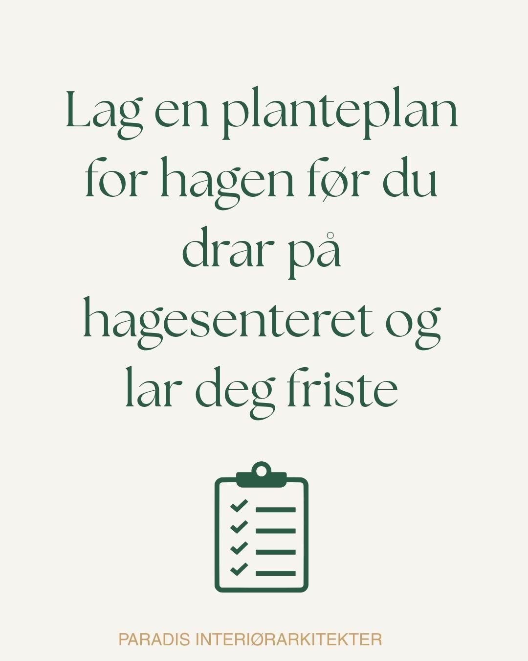Lag alltid en plan før du starter årets planteshopping. Det er så mye fint og så lett å spore av, så en god og gjennomtenkt plan er lurt 🤗