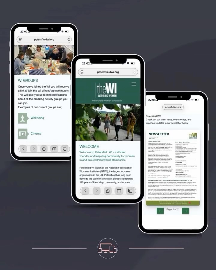 We gave the Petersfield WI a fresh, informative and user focused new website to help increase their subscriptions.
Staying on brand whilst capturing the vibrancy of this WI was a key objective for the project. We developed a members area, events listing, online application portal and landing pages which highlighted everything on offer within this community!
#womensinstitute
#newwebsite
#petersfield
#marketingagency
#sisumarketing