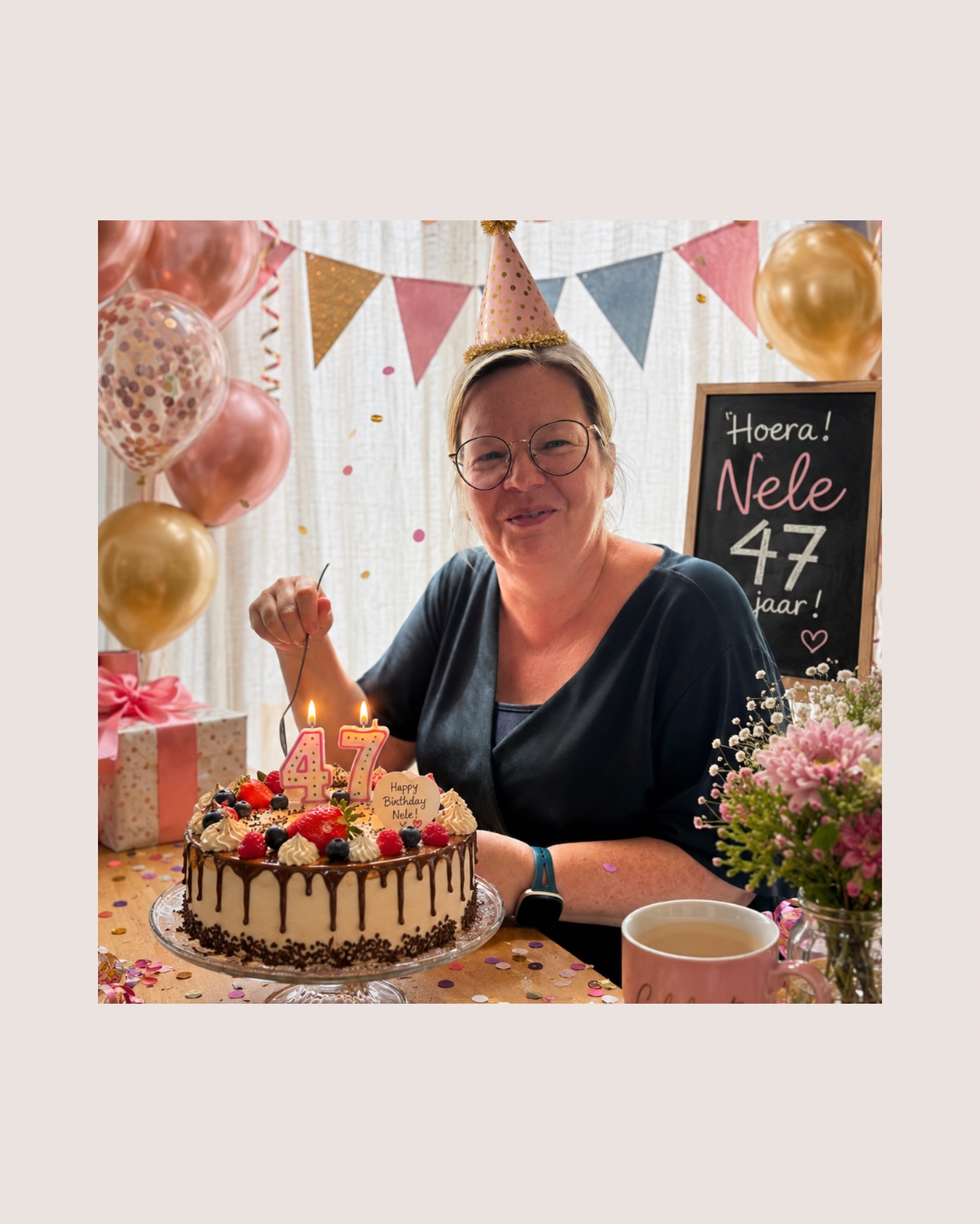 Ons Nele is jarig! 🥳 Happy birthday liefste Nele! 💗🥂 🎂
