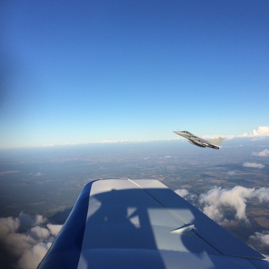 quand notre régent est intercepté par un rafale dont le pilote est aussi membre de notre club
