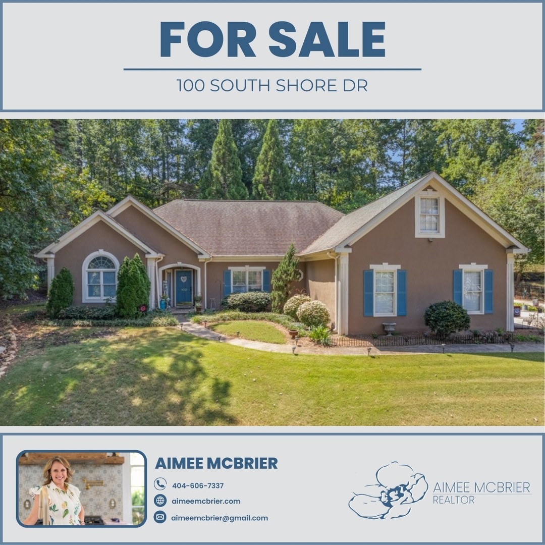 ‼️PRICE REDUCTION‼️
🏠 100 SOUTH SHORE DR
🛌 3
🛀 3
📐 2,401 SQ FT
💰 $599,900
Welcome to Lake Redwine, one of Newnan's most desired neighborhoods. This home is situated overlooking the beautiful lake, an amazing view from all of the front windows. This home is MOVE In READY, all of the hard work and details have been taken care for you! As you walk into this home you will find an oversized dining room that is open to the very spacious living room and entertaining kitchen and breakfast room. This kitchen has been fully updated and renovated from top to bottom with cabinets galore! Off the kitchen leads you to an all-seasons sunroom which adds for additional living space. The owner's suite is tucked away on its own which is perfect for privacy. The owner's spa like bath has also been totally remodeled with double vanities, soaking tub, and walk-in tiled shower. Not one detail has been missed! The opposite side of the home leads you to a generous sized mud room, walk-in pantry, and powder room, again this area of the home has also been totally renovated and updated. You will also find 2 guest bedrooms and a guest bath room. Off the sunroom you will find an entertaining covered back porch with an outdoor fireplace. New paint throughout, flooring (carpet and hardwoods) kitchen, 3 baths, mudroom, Hot water heater is brand new, septic has been recently pumped and inspected. The exterior features a lovely fully landscaped fenced in yard, the perfect location for a pool or detached garage, sunroom was added along with the covered back porch. The amenities feature the lake, and a short walk to the park, pool, tennis courts, playground, and marina, Sidewalks throughout the neighborhood and streetlights. A short distance to I-85, Shopping, schools, and restaurants.
#NewnanGA #HouseHunting #newnanrealestate #georgiarealestate #georgiamls #gamls #aimeemcbrier #aimeemcbrierrealty #ncbor #cowetacountyga #cowetarealestate