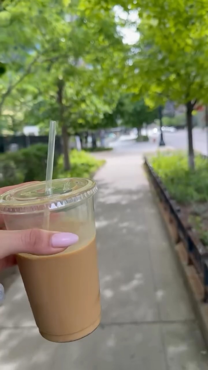 walked 3+ miles this morning☁️+ cold brew + 3 shots☕️