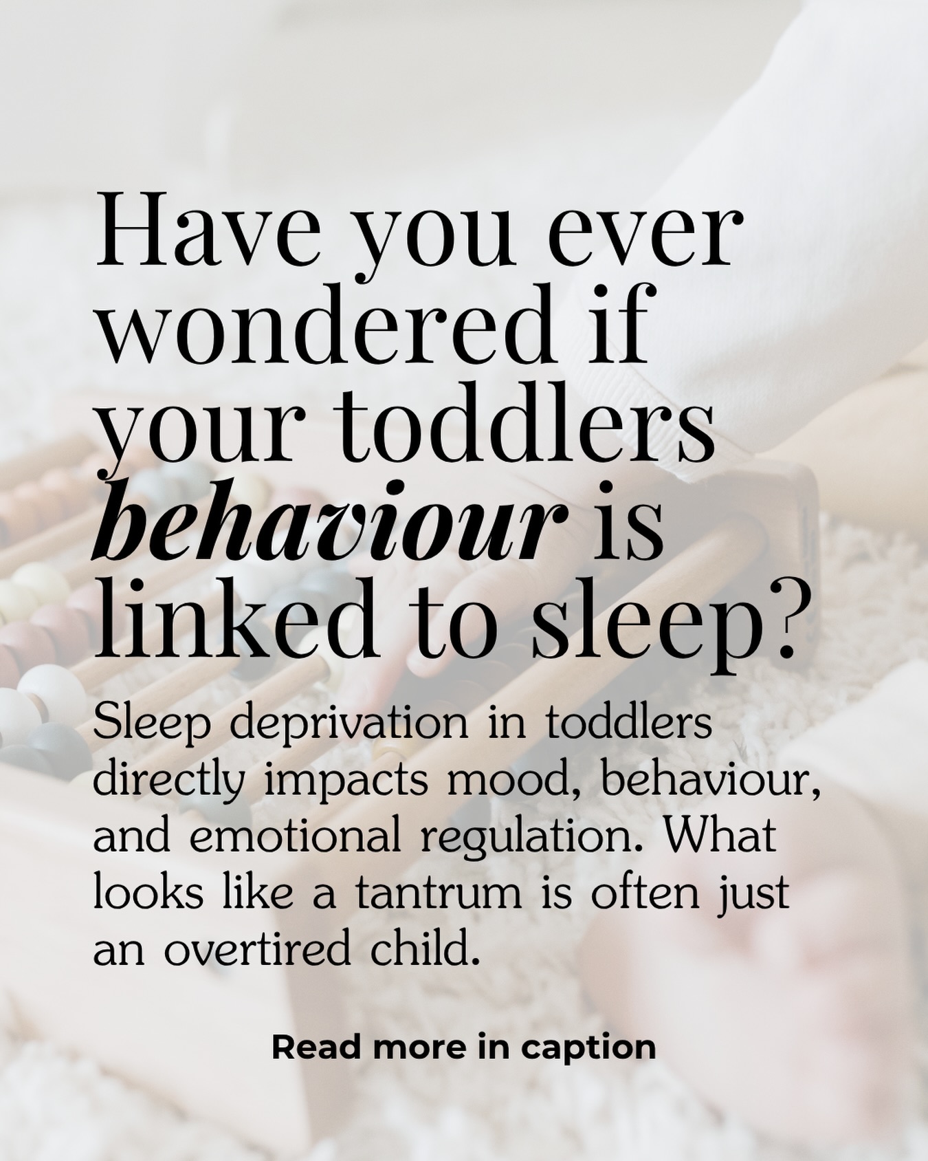 Have you ever wondered if your toddler’s behaviour is linked to sleep?
Sleep deprivation in toddlers directly impacts mood, behaviour, and emotional regulation. What looks like a tantrum is often just an overtired child.
Think about your own mood after a bad night’s sleep. You’re short tempered. Emotional. Hard to please. You struggle to hold it together.
Now imagine that in a 2 year old who has no idea why they feel so awful and no words to tell you.
Toddlers who aren’t getting enough sleep show up differently during the day. The meltdown in the shops. The hysterics over the wrong cup. The hyperactivity at dinner time when they should be winding down. More often than not it comes back to sleep.
Don’t worry, we’ve all experienced this in some way but the good news is that sleep is fixable. When sleep improves, so does everything else.
If you’re ready to find out what’s really going on at bedtime, send me a DM or click the link in my bio to book a free discovery call.
#toddler #sleep #doha