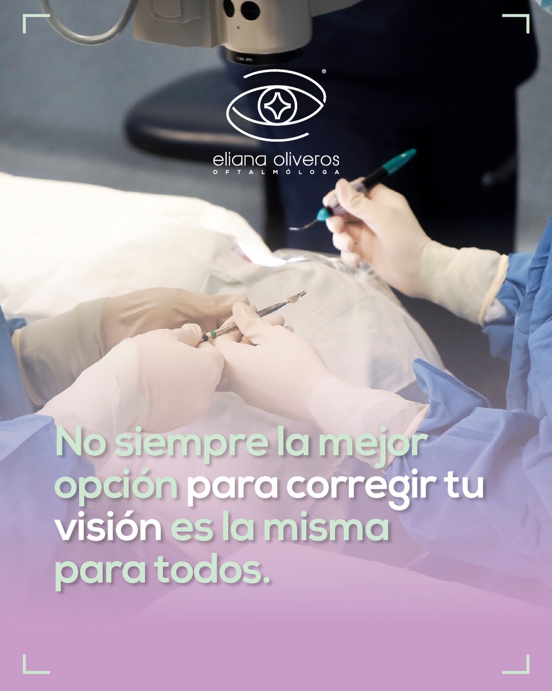 No todas las opciones para corregir tu visión son iguales👇
Cada caso debe evaluarse de forma individual para elegir la alternativa más adecuada según tus ojos y tus necesidades
🩺Si notas algo inusual, no dudes en consultarme