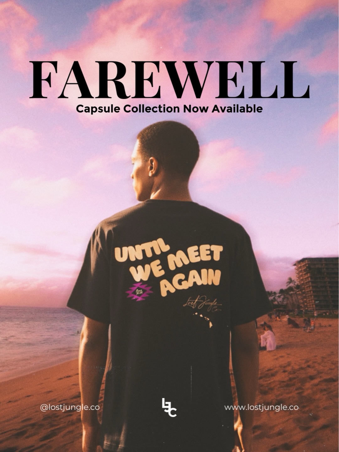 Not every goodbye is forever.
Some places stay with us. Some people do too.
The Farewell Capsule Collection was created as a reminder that distance doesn’t erase connection. Whether you’re leaving home, chasing something new, or carrying memories from a chapter that’s ended, the story isn’t always over.
Until we meet again.
Available now at Lost Jungle Co. Link in Bio.