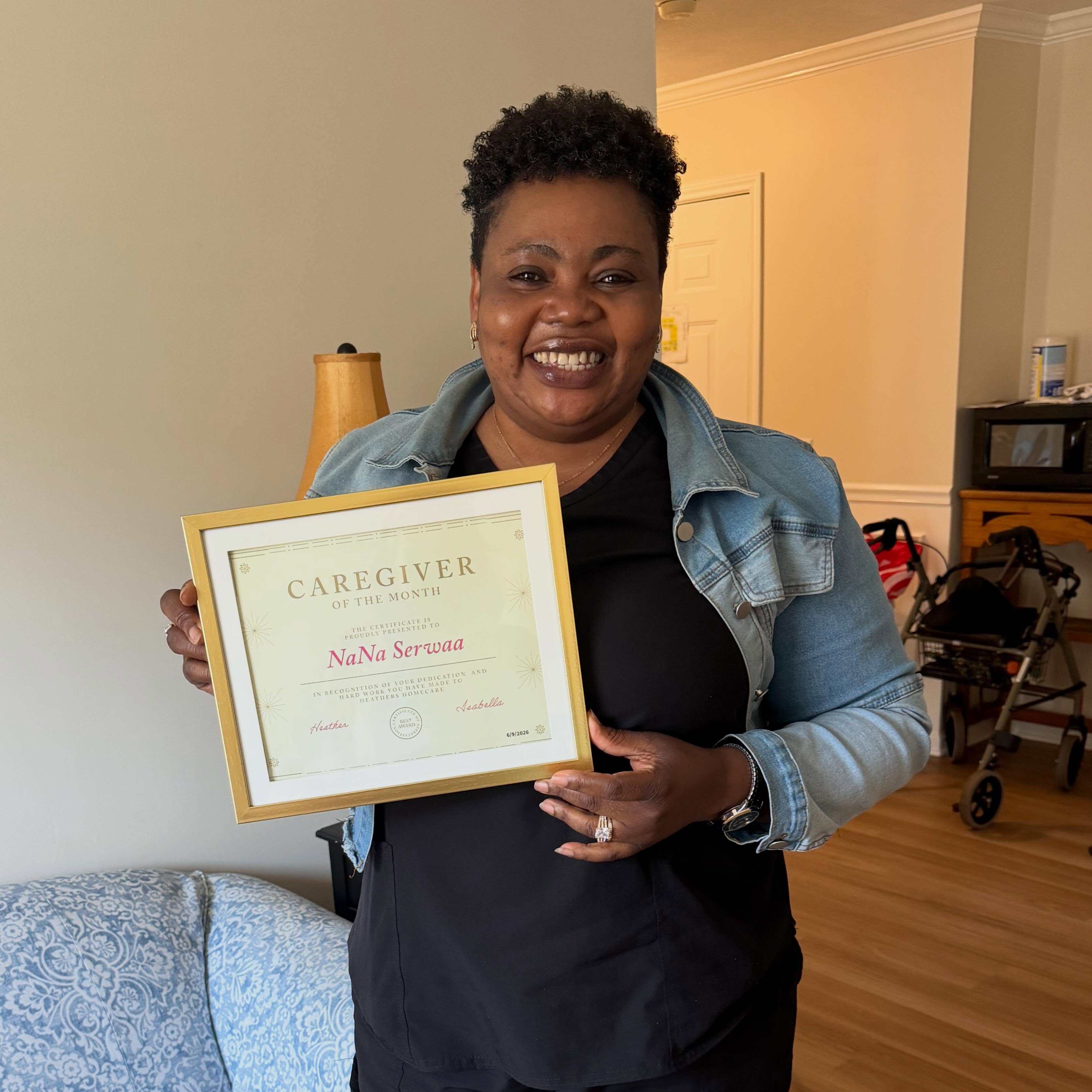 🌟Caregiver of the Month: Nana 🌟We would like to recognize Nana for her kind nature, hard work, reliable work ethic, and infectious smile that truly make a difference.
Thank you to Nana for your positive attitude and outstanding work ethic you bring to HHC. We appreciate you! 🩷