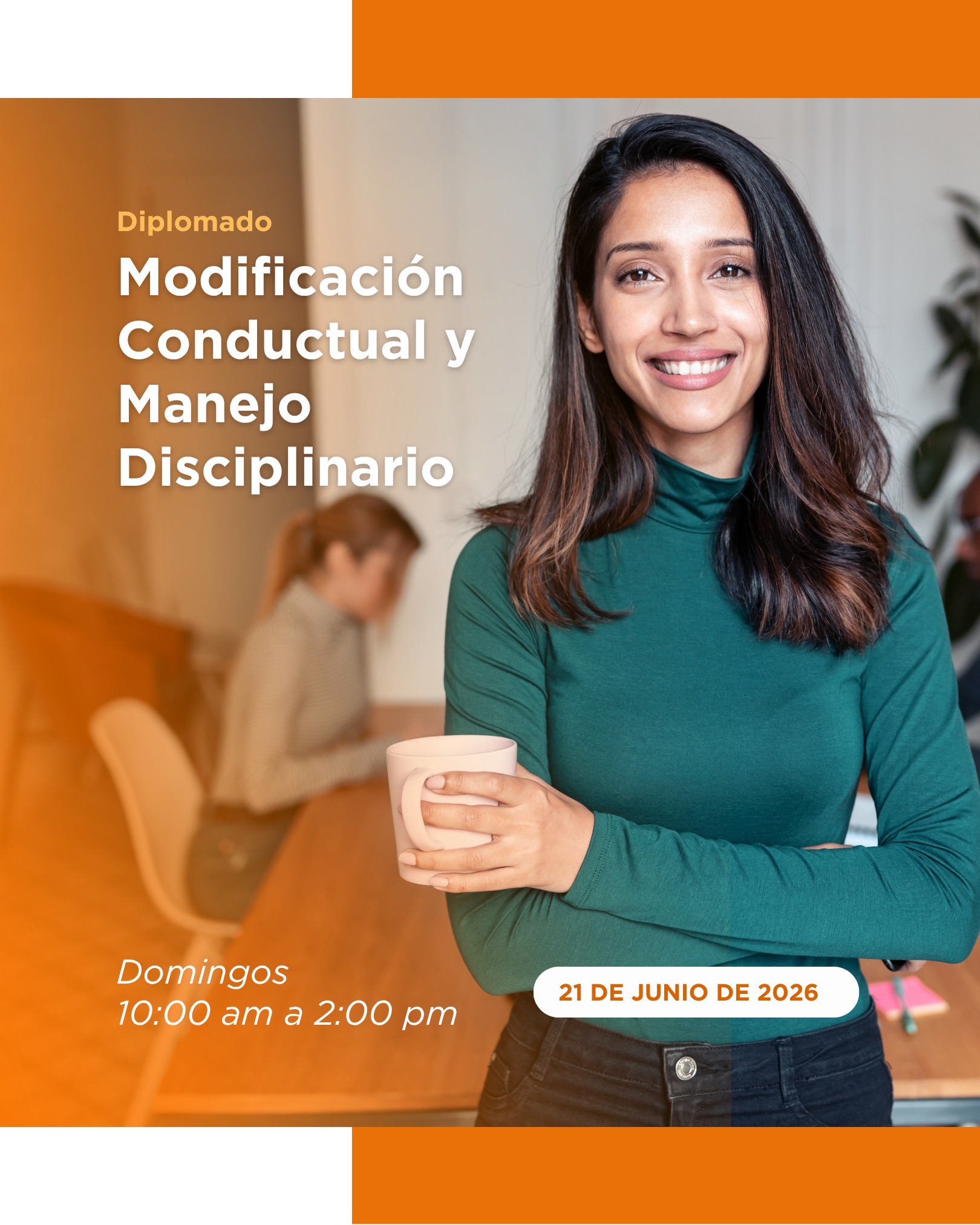 La disciplina no se trata de castigar. Se trata de comprender, prevenir y transformar conductas.
Cada día, docentes, psicólogos, orientadores y profesionales enfrentan desafíos conductuales que impactan el aprendizaje, la convivencia y el desarrollo de niños y adolescentes. Sin las herramientas adecuadas, una conducta problemática puede convertirse en una barrera para el éxito académico y personal.
El Diplomado en Modificación Conductual y Manejo Disciplinario, es un programa de formación especializada diseñada para desarrollar competencias prácticas en evaluación conductual, intervención, manejo disciplinario y aplicación de técnicas efectivas de modificación de conducta.
📍 Modalidad Presencial
📅 Inicio: 21 de junio de 2026
⏰ Domingos | 10:00 a.m. – 2:00 p.m.
🎓 Duración: 124 horas | 31 semanas
Solicita información en los comentarios.
#ISPE #Psicología #Educación #ModificaciónConductual #ManejoDisciplinario #OrientaciónEscolar #PsicologíaEducativa #DisciplinaPositiva #FormaciónProfesional