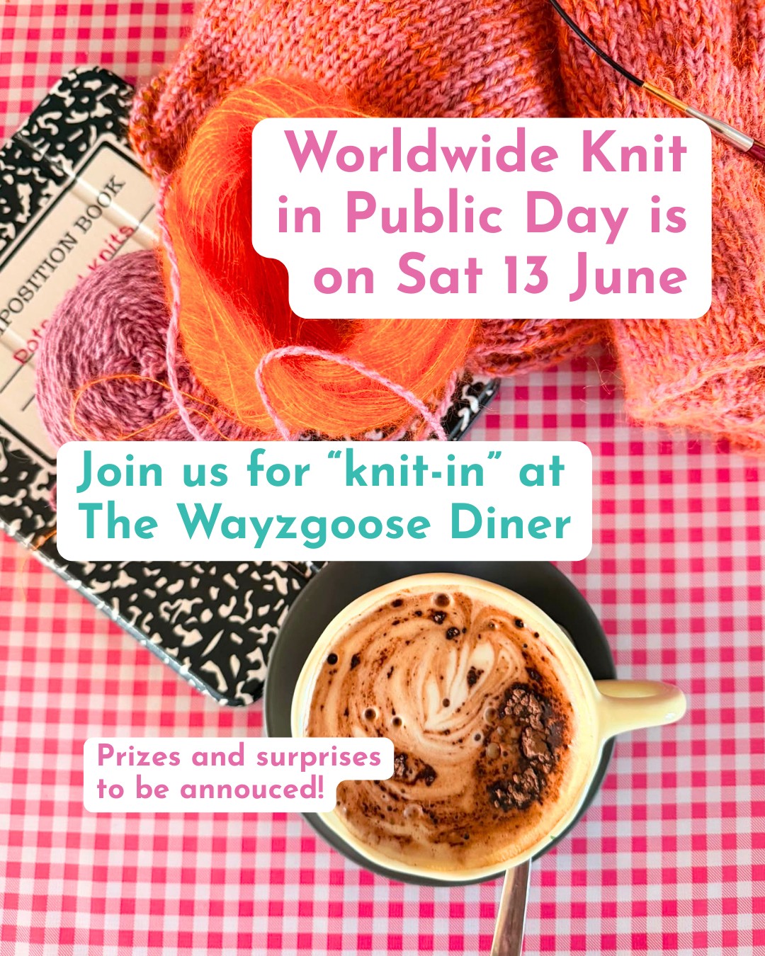 Blue Mountains knitters we're talking to you! 🧶 🧡
Our owner Bec is an avid knitter and we'd love some fellow knitters to join us for Worldwide Knit in Public Day on Saturday 13th June.
Please share this post with you knitter friends ☀️