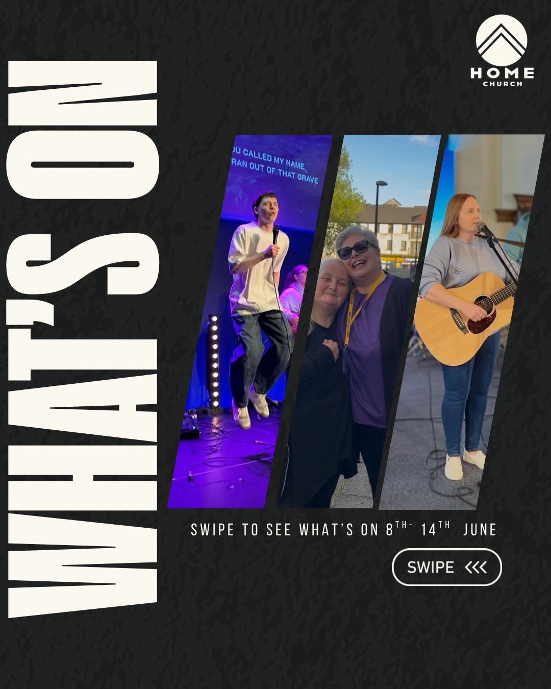 What’s on this week at Home Church? ⬆️
Loads of opportunity to get connected and have some good fellowship 🤍
⏭️ swipe for Sunday service times
#christian #church #jesus #glasgow #jesusisreal