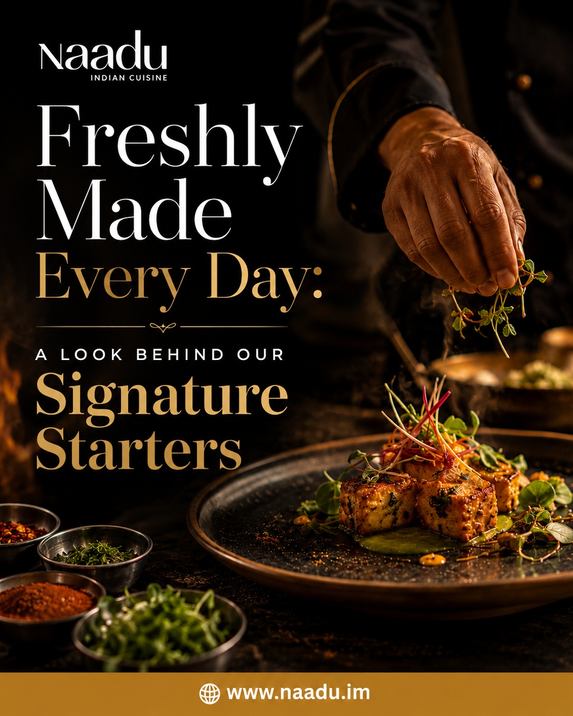 Every great meal begins with a memorable first bite.
At our kitchen, freshness and tradition come together in every starter we serve. From hand-folded samosas and perfectly crisp pakoras to freshly ground chutneys bursting with authentic flavours, each dish is crafted with care using time-honoured recipes and quality ingredients.
The secret is simple: fresh preparation, traditional techniques and a passion for sharing the rich flavours of Indian cuisine. One bite is all it takes to experience the warmth, comfort and heritage that make our food truly special.
Come and savour the authentic taste of India freshly prepared and served with pride.
https://www.naadu.im/
#AuthenticIndianCuisine #FreshlyMade #TraditionalFlavours #IndianFoodLovers #TasteOfHome #FoodieFavourites #FreshIngredients #IndianStarters #MadeWithCare #AuthenticTaste #NaaduIOM
