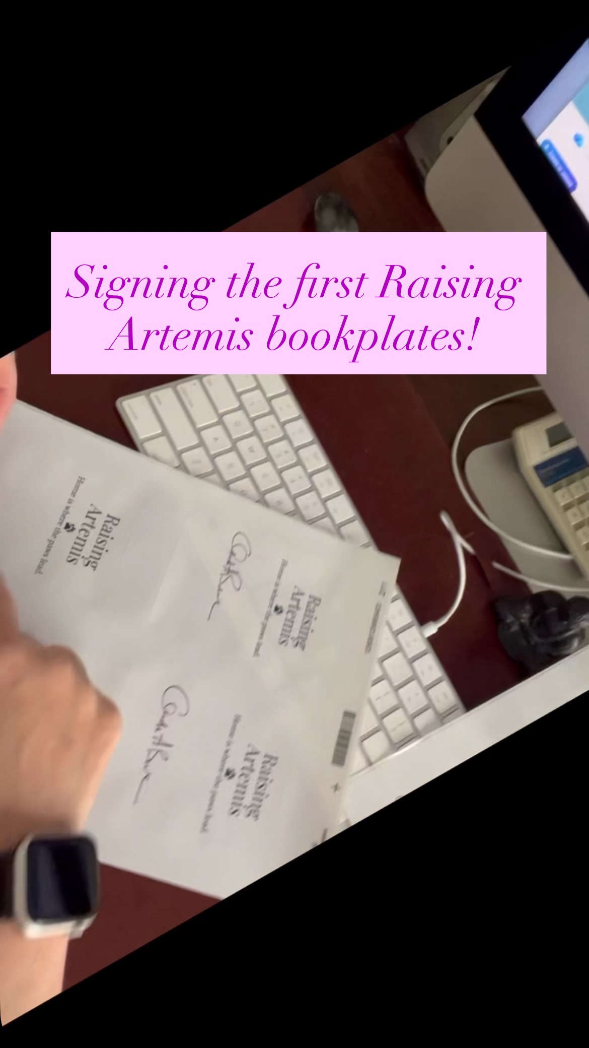 One signature at a time.
Today I’m signing the first Raising Artemis bookplates, and for the first time publication is starting to feel real.
After years of writing and revising, this story is finally finding its way into readers’ hands.
If you’d like to follow the journey, join the Artemis Circle at RaisingArtemis.com.
#RaisingArtemis #AuthorLife #BookLaunch #AmWriting #Bookstagram
@booksforwardpr @collectiveinkfiction