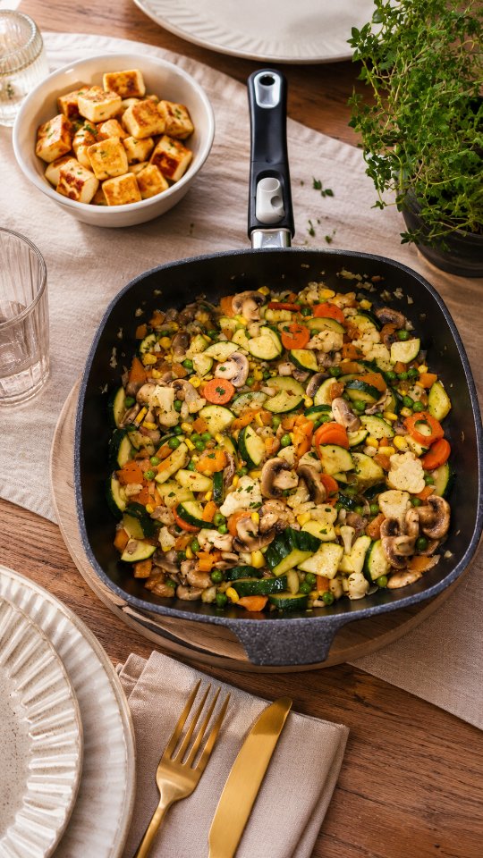 Rezept 8 von 30 vegetarischen Rezepten !
Heute habe ich die perfekte Sommerpfanne mit Halloumi für euch!
Diese leckere Gemüsepfanne ist nicht nur super schnell gemacht, sondern auch ideal zur Resteverwertung. Du kannst einfach das Gemüse verwenden, das du noch zu Hause hast – ganz flexibel und unglaublich lecker. 😍
Perfekt für warme Tage, leicht, sättigend und voller Geschmack! ☀️
Du möchtest das Rezept haben? Dann schreibe
Rezept 8
in die Kommentare und ich schicke dir den Link direkt in dein Postfach.
#vegetarisch #sommerküche #gemüsepfanne #halloumi #vegetarischerezepte