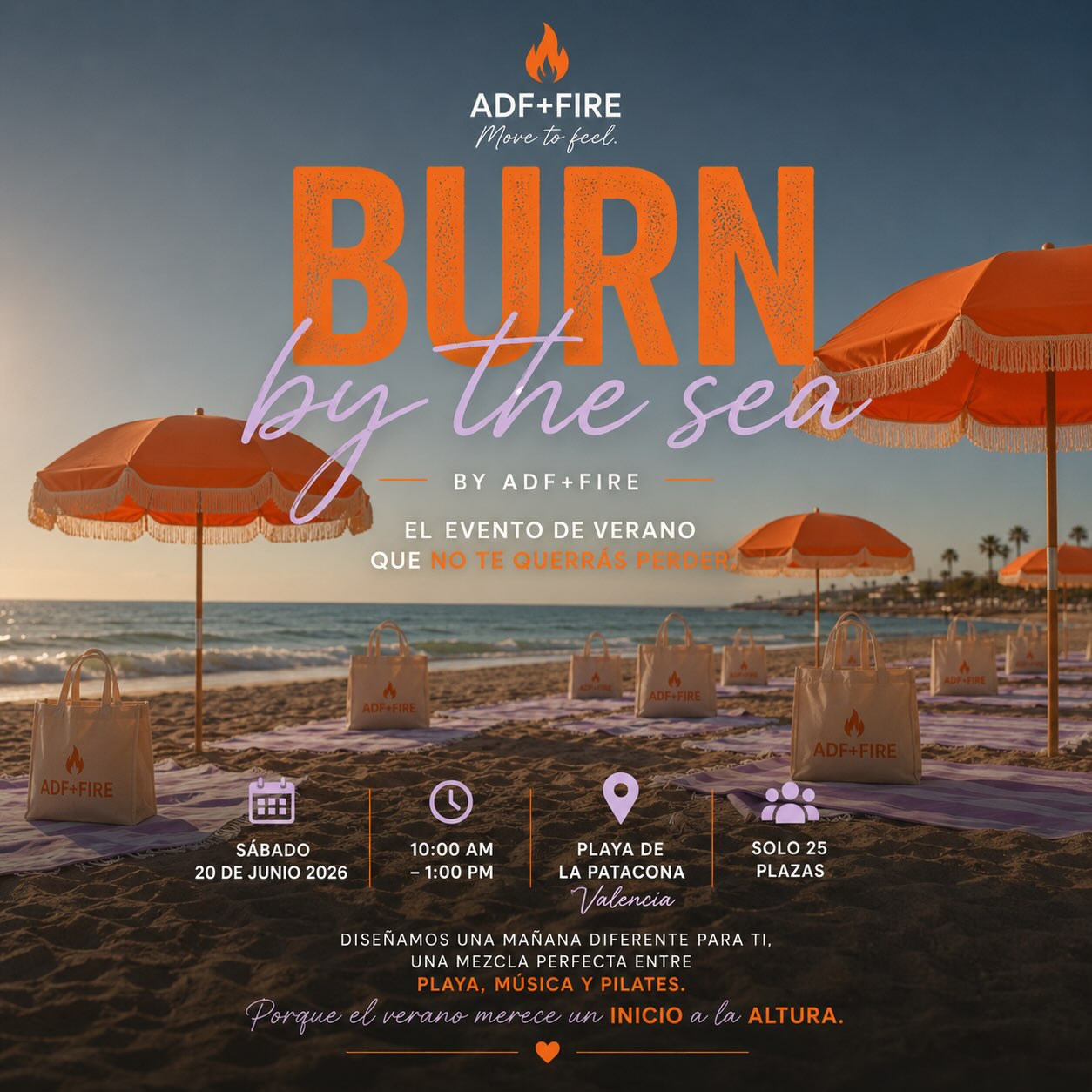Porque el verano merece un inicio a la altura. ☀️
Burn By The Sea is not just a class.
It’s a morning designed to reset you. 💜
There’s something different about starting your summer by the sea, moving your body, breathing deeper, and sharing energy with women who are also choosing themselves.
Sun on your skin. Music in the background. Sand under your feet.
A space where movement becomes connection.
50 min Power Pilates • 15 min Zumba • DJ set • Connection circle • Reflection time • Healthy snacks • Surprises
And the energy? Unrepeatable.
This is where expat women in Valencia come to feel part of something again.💫
To move. To meet. To belong.
Saturday 20 June | Playa de la Patacona
Only 25 spots available.✅
•Members €5 | Non-members €35•
If you were waiting for a sign to do something for YOU this summer…
this is it. 🔥
#expatsinvalencia #pilatesvalencia #pilatescommunity #summerevents #valenciaevents