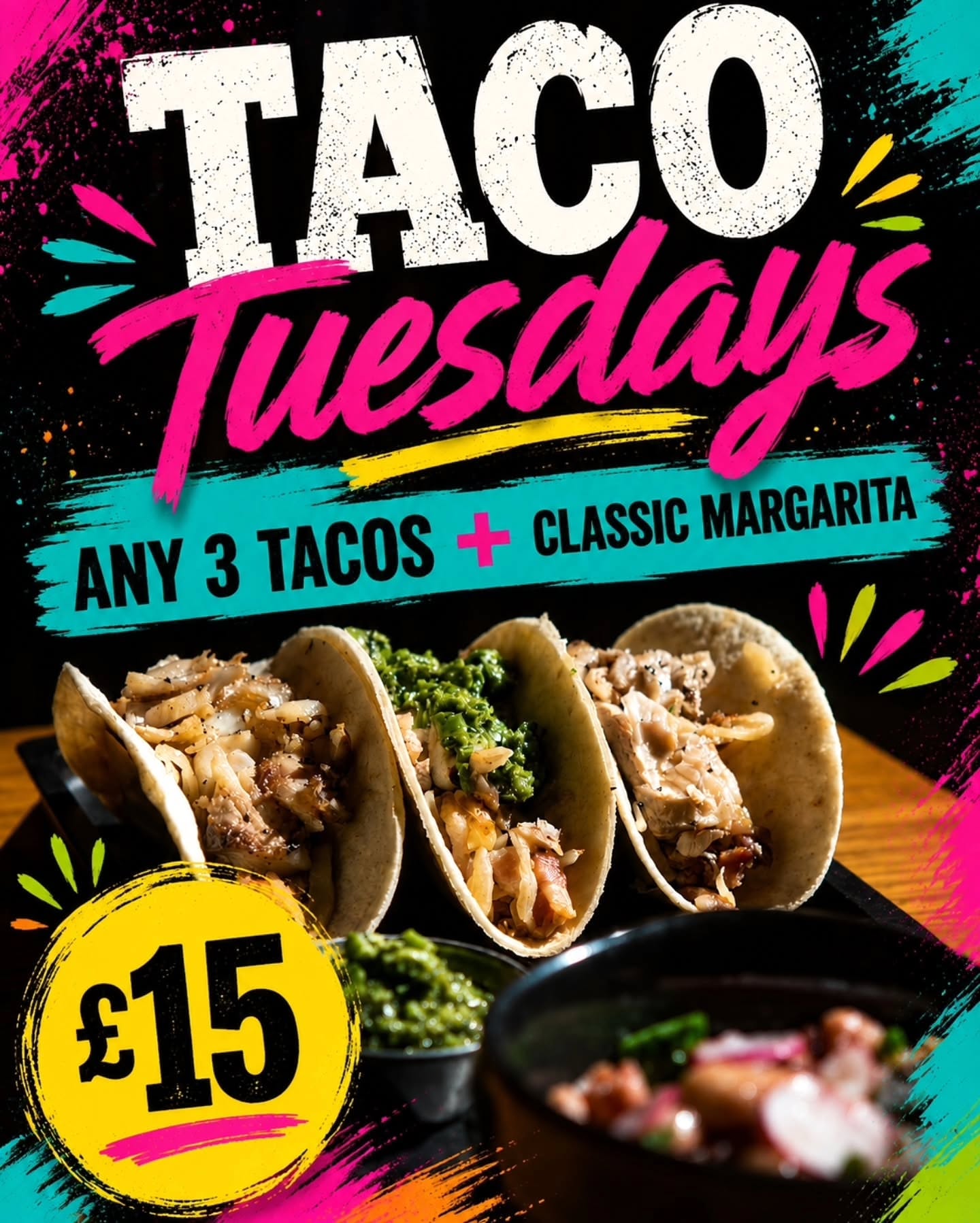 š® TACO TUESDAY š®
Every Tuesday Grab ANY 3 TACOS + a Classic Margarita for just Ā£15 every Tuesday at The Study Room š„
Choose your favourites: š Fish Taco
š Birria Beef Taco
š Mexican Chicken Taco
š§ Hot Honey Halloumi Taco
Plus loaded nachos, loaded fries, wings, quesadillas, churros and margarita upgrades if youāre making a night of it š¹
Great food. Good drinks. Even better company.
š The Study Room, Lancaster
š® Every Tuesday
šø Classic Margarita included
#TacoTuesday #LancasterFood #LancasterEats #TheStudyRoomLancaster #LancasterBars LancasterRestaurants TacosAndMargaritas MargaritaTime FoodieLancaster