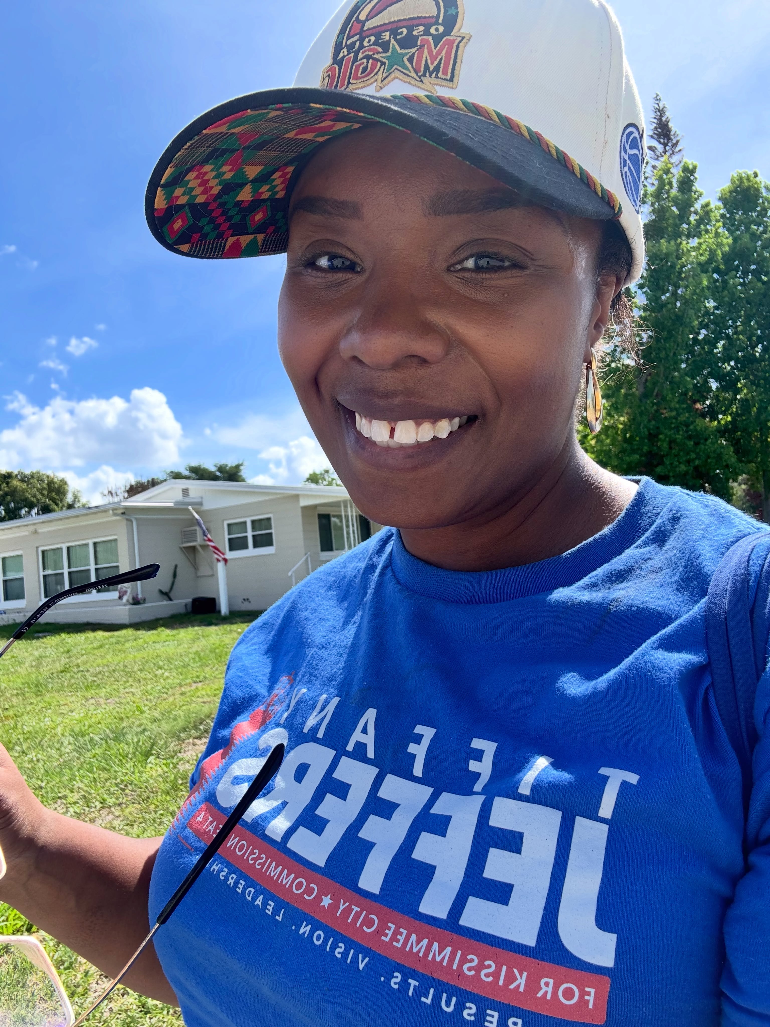 We’re outside!!
Political advertisement paid for and approved by Tiffany Jeffers, Candidate for Kissimmee City Commission Seat 4