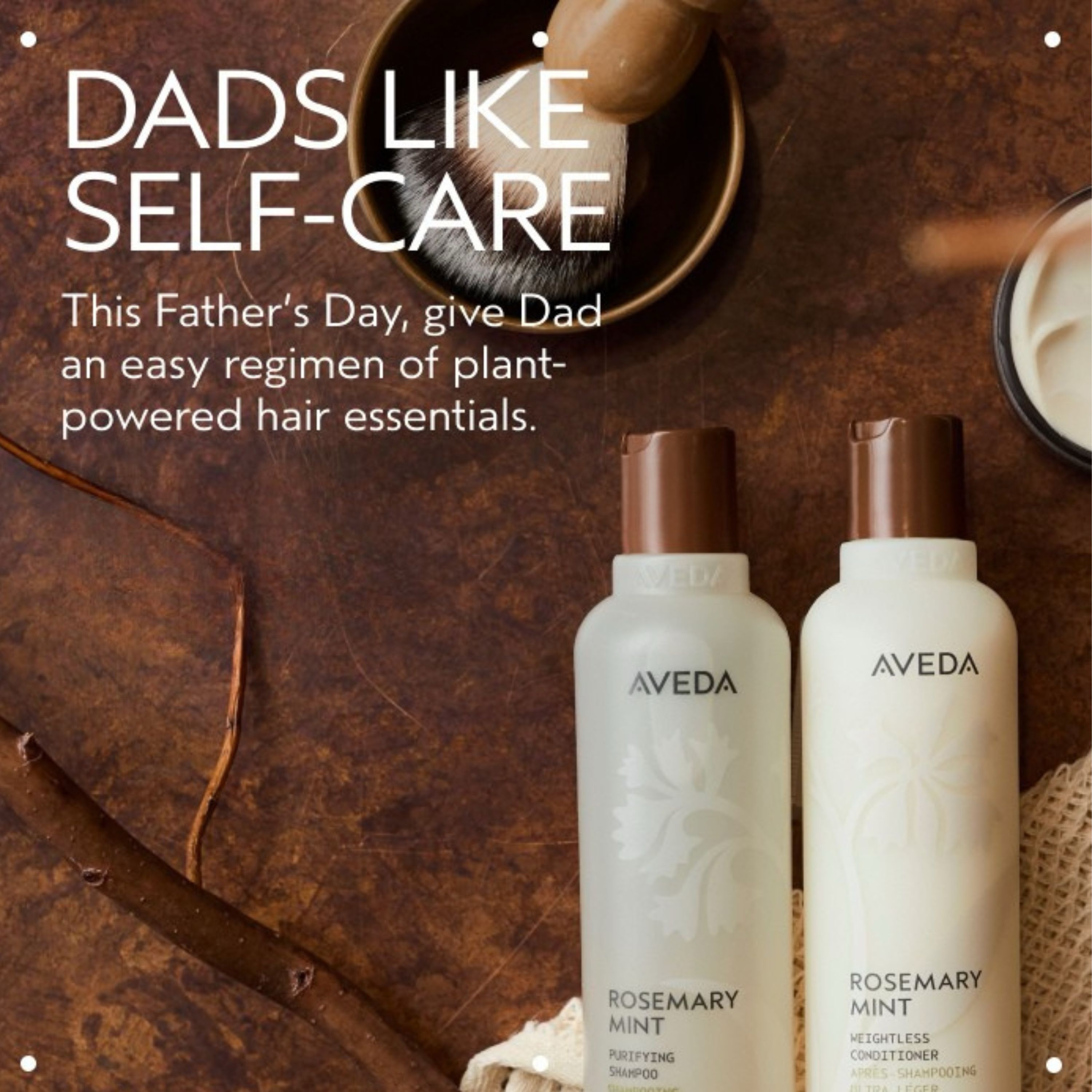 Self-care looks good on Dad, too. Upgrade his routine this Father’s Day with plant-powered grooming, haircare, and relaxation essentials he’ll actually enjoy. Stop by Bella Salon to build the perfect gift set or treat him to a salon service made for a little well-deserved recharge. #AvedaSalons #AvedaArtist #FathersDay
