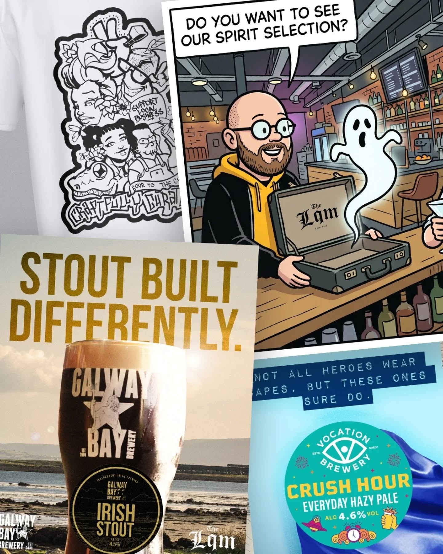 A collection of recent graphic / branding work for @theliquorman.co. T-shirt designs, menu designs, brochure designs... You name it - we do it!
Get in touch if you'd like a chat about retainer prices, branding or bespoke graphic design work!
#graphicdesign #branding #design #brand #graphic