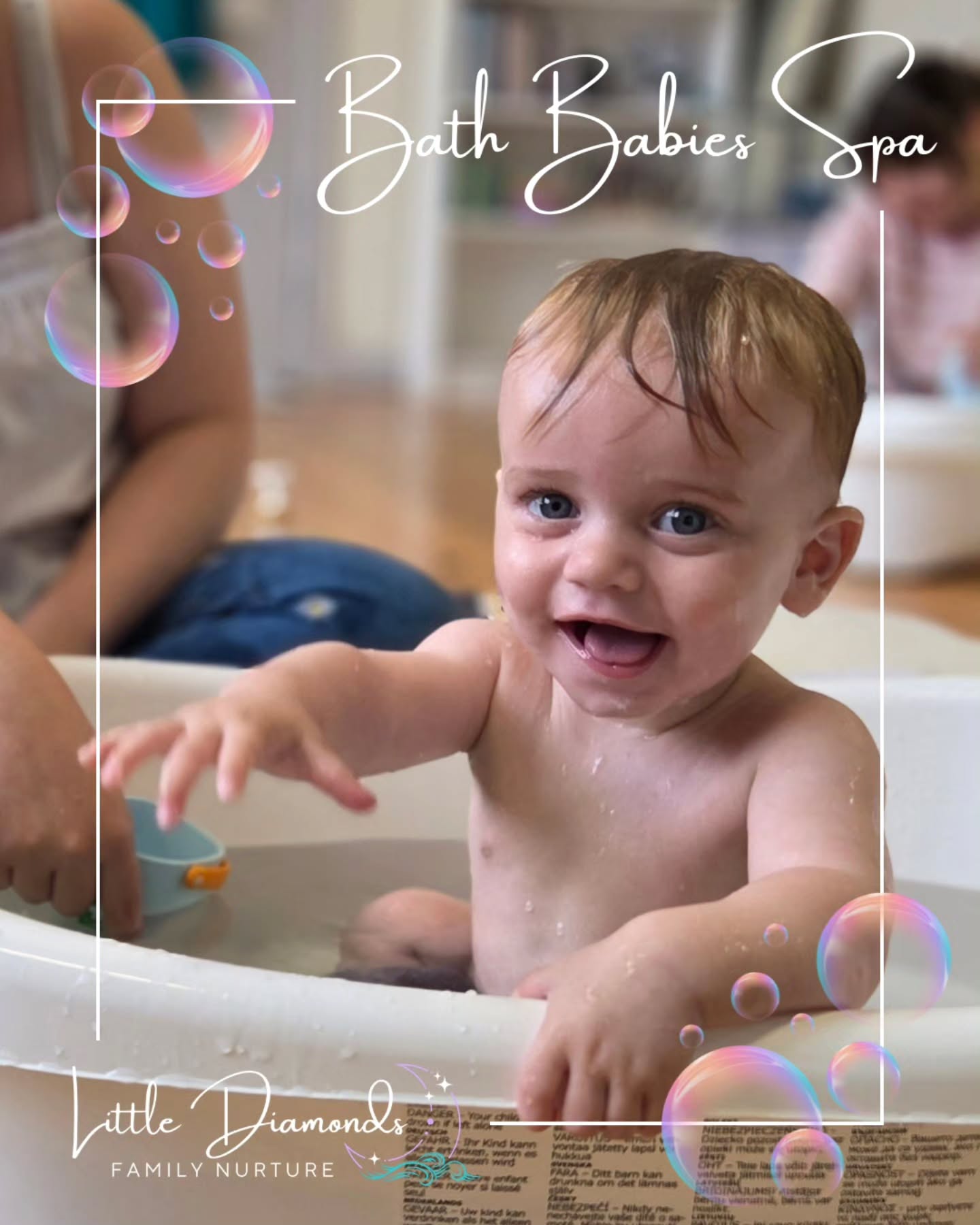 🫧 Absolutely love this photo from our current Bath Babies Spa class 🫧
Babies are now welcome at Bath Babies Spa until they begin crawling. As they get older things get a bit splashier, but the smiles and giggles also grow too!
Bath Babies Spa is a fabulous way to not only bond with your baby but pick up skills and ideas to make bath and massage time special whilst you support their development.
Last week we discussed sensory layers; building an understanding of why baths and swimming can be overstimulating and then how to strip it back and keep it simple. Followed by a gentle leg and foot massage to relax.
This week we explored movement in and around the water, from baby's positioning in the water, to movement of water around them and then blowing some bubbles. (The swim teacher side of me included a bit early aquatic breathing skills, by not using a bubble machine!) We also covered massage strokes for the tummy and face, perfect for part of a bedtime routine.
Our next block of classes starts soon, if you'd like more info or to join the waiting list, drop me a massage or email.
📧 Julie.littlediamonds@gmail.com
Come and learn the value of waters touch 🫧
#bathbabies #babymassage #babyclasses #somerset #Street