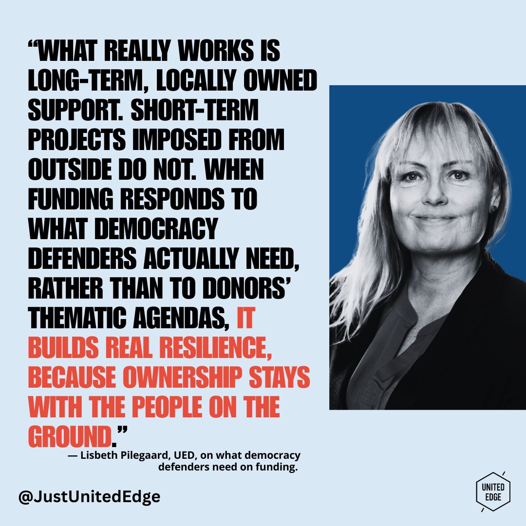 Too often, funding systems are designed around donor priorities, rigid reporting requirements, and short-term project cycles. Yet those working on the frontlines of democracy, human rights, and civic action consistently point to the need for flexible, long-term, and trust-based support. When funding responds to the realities faced by grassroots activists and local organizations, it enables them to adapt, innovate, and sustain their work even under difficult conditions.
As democratic institutions face mounting pressures around the world, the conversation must shift from how much funding is available to how funding is designed, distributed, and governed. Supporting locally led efforts and empowering those closest to the challenges is not only more equitable, it is essential for building stronger, more resilient democracies. https://bit.ly/43UFxD6
#Democracy #DemocraticResilience #CivilSociety #HumanRights #CivicSpace #JusticeNotCharity #ParticipatoryGovernance #Localization #SocialJustice #SystemsChange