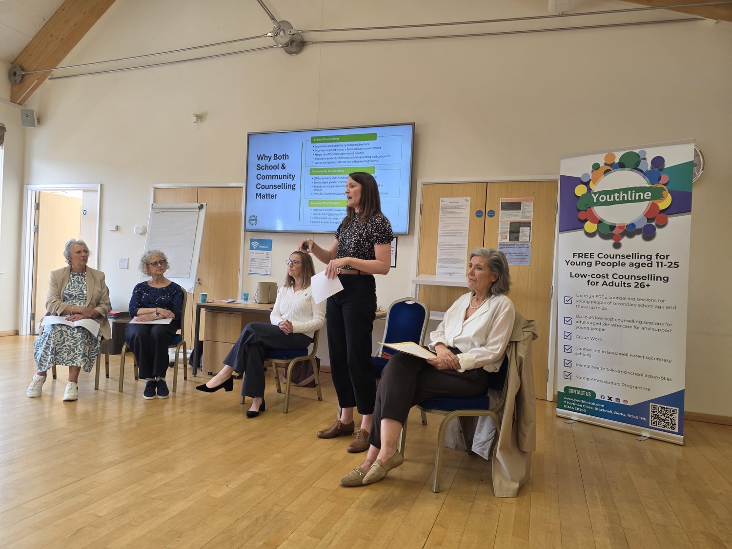 Yesterday we held our Annual General Meeting, taking time to reflect on another successful year at Youthline.
It was a wonderful opportunity to celebrate being awarded the prestigious King’s Award for Voluntary Service, highlight the impact of our work with young people across Bracknell Forest, and share what that support looks like in practice.
A huge thank you to everyone who attended and continues to support Youthline. We’d also like to thank The Jessica Project and Priya for joining us, sharing the incredible work they do, and introducing our exciting forthcoming collaboration.
Together, we can continue making a difference to the mental health and wellbeing of local young people. 💙