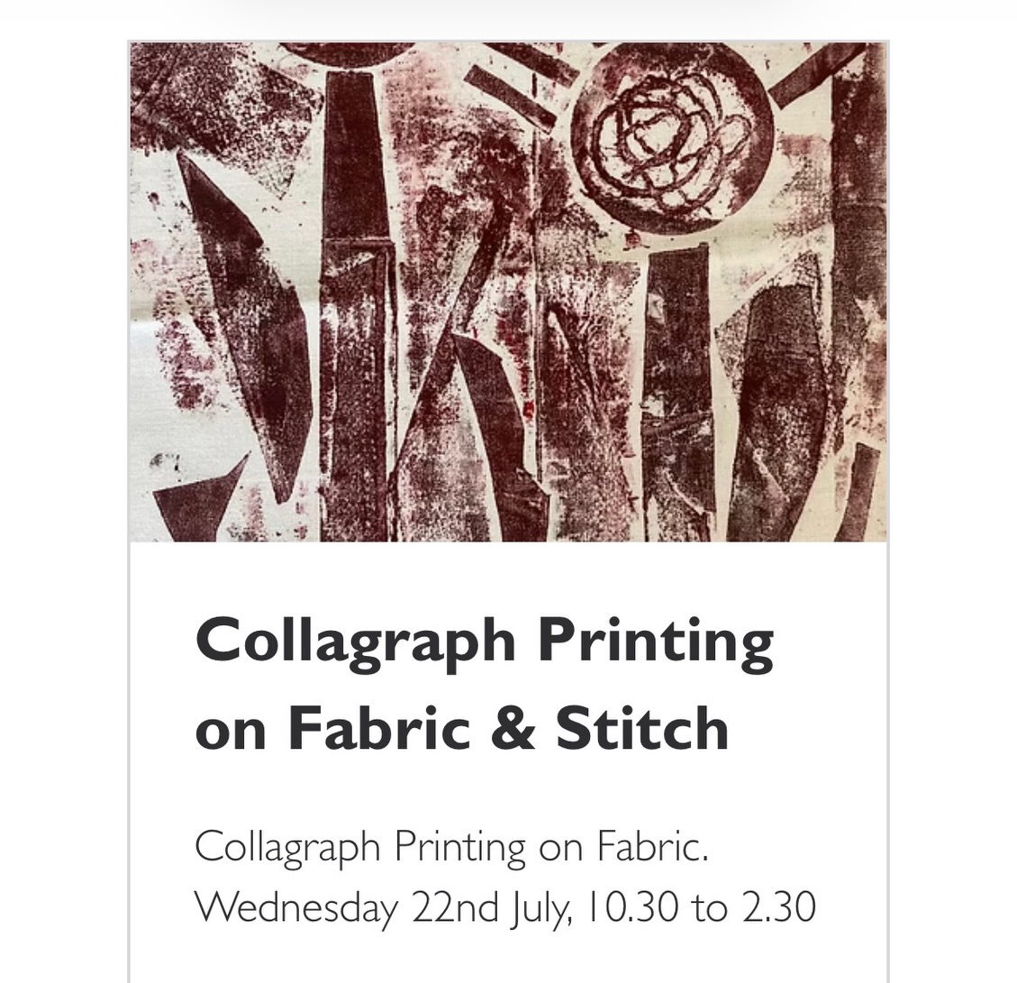 New workshop at my studio!
Collagraph print & stitch, it's so therapeutic and very easy to lose yourself in the process.
#collagraph #reliefprinting #mixedmedia