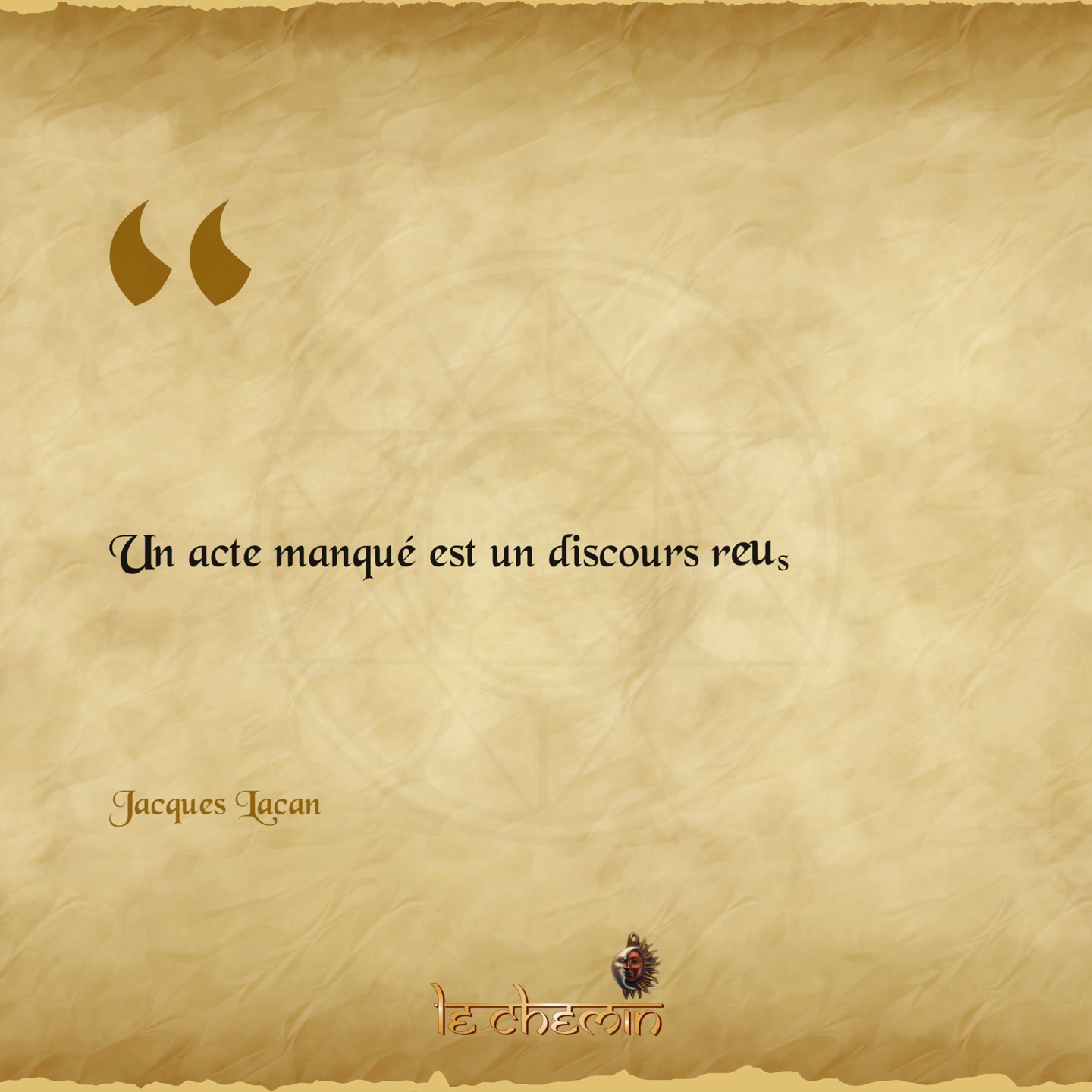 🔸La Voix Cachée de l'Être ◼️
Un mot qui fourche, un lapsus, un oubli... Notre mental y voit une simple maladresse. Pourtant, l'inconscient ne se trompe jamais.
Pour Jacques Lacan, tout acte manqué est en réalité un discours réussi. C'est la vérité de notre être profond qui utilise l'équivoque et le double sens pour contourner nos filtres et s'exprimer enfin.
Déchiffrer ces confessions déguisées est le premier pas vers une libération réelle.
➡️ Identifiez vos blocages profonds avec notre accompagnement spirituel personnalisé.
#Inconscient #Lacan #Psychanalyse #Verbe #Equivoque #Sagesse #Transformation #Conscience #Eveil #LeChemin