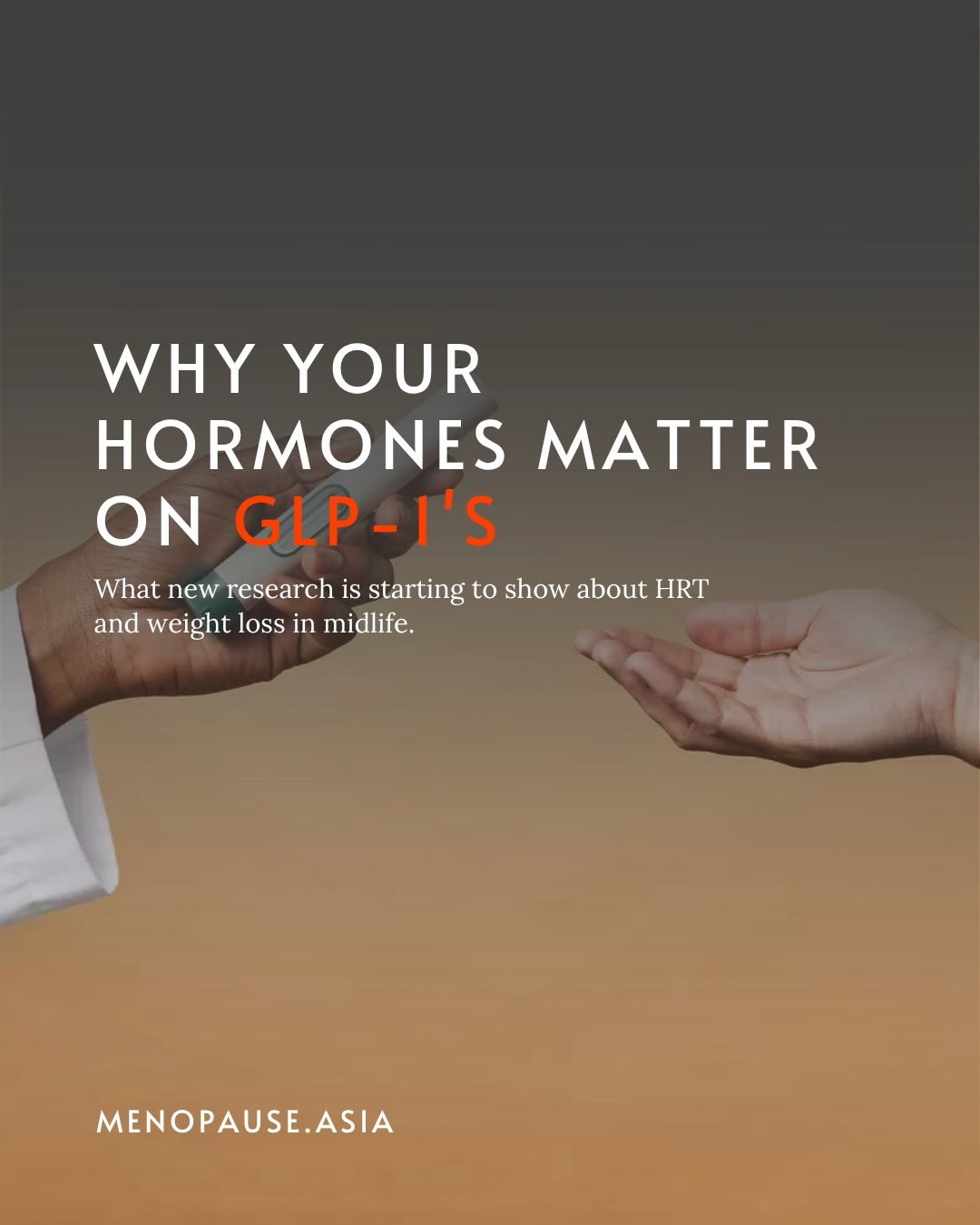 Hormones don’t sit outside the weight loss conversation — they shape it.
Newer research is beginning to show that in midlife, estrogen status may influence how the body responds to GLP-1 medications, affecting fat distribution, insulin sensitivity, and overall metabolic outcomes.
For many women, this isn’t about choosing one approach over another. It’s about understanding how they work together.
If you’re navigating perimenopause or menopause while considering or currently using GLP-1 therapy, this is a conversation worth having with your clinician.
Your biology is connected. Your treatment approach should be too.
💬 Comment “JOIN” to receive more insights on midlife metabolic health.
For educational purposes only. Not medical advice.
————————
We’re 𝗠𝗲𝗻𝗼𝗽𝗮𝘂𝘀𝗲 𝗔𝘀𝗶𝗮 -connecting you to licensed physicians for personalised menopause care, and supporting you with education and community.
💬 We believe no woman should have to navigate this alone.
#MenopauseAsia #SeenAtMidlife #MenopauseAwareness #WomensHealth #MidlifeHealth