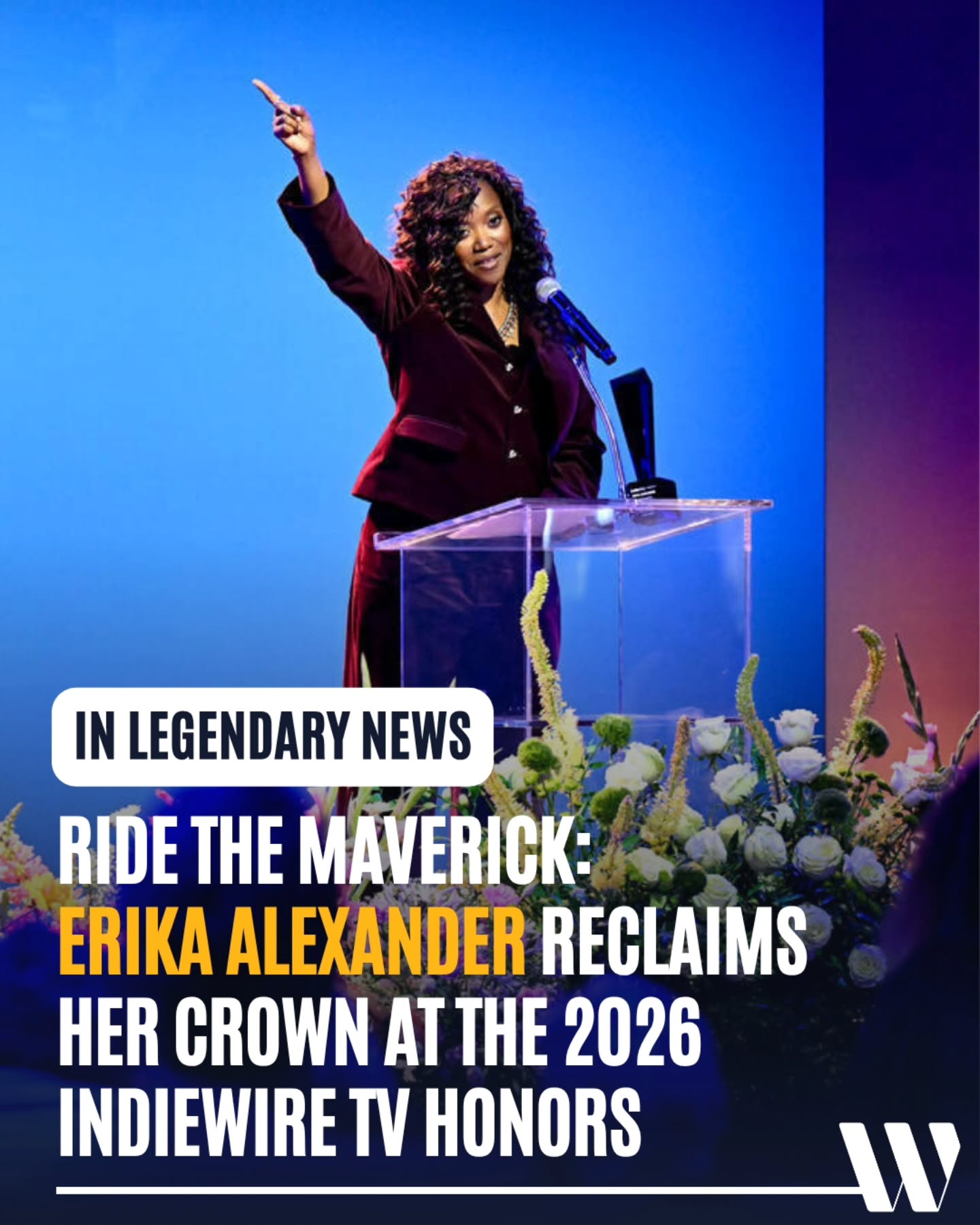 "I am proof. Ride the maverick."
In a brilliant moment, while accepting the Maverick Award at IndieWire TV Honors 2026, gave the ultimate, joyful nod to the fans who have been riding with her since the 90s! ...and where's the lie?
It’s the ultimate full-circle moment.
Her iconic Living Single character was the blueprint for a modern, independent, fiercely unapologetic Black woman... literally a maverick in 90s television. But what makes it even better is Erika's actual acceptance speech delved into refusing to be contained and breaking free from the boxes Hollywood tries to build.
While Maxine Shaw, Attorney at Law's political persona and campaign slogan belonged to the writers, the absolute force behind it was 100% Erika's. The truth is, it was always her. Max didn't just exist on paper; she was breathed into life by a woman who already possessed that exact, uncontainable spirit. What a slogan indeed, and what a woman to admire... a true force!
✍️🏾 @montagepr
📸 Gilbert Flores
#livingsingle #indiewirehonors #maverick #erikaalexander