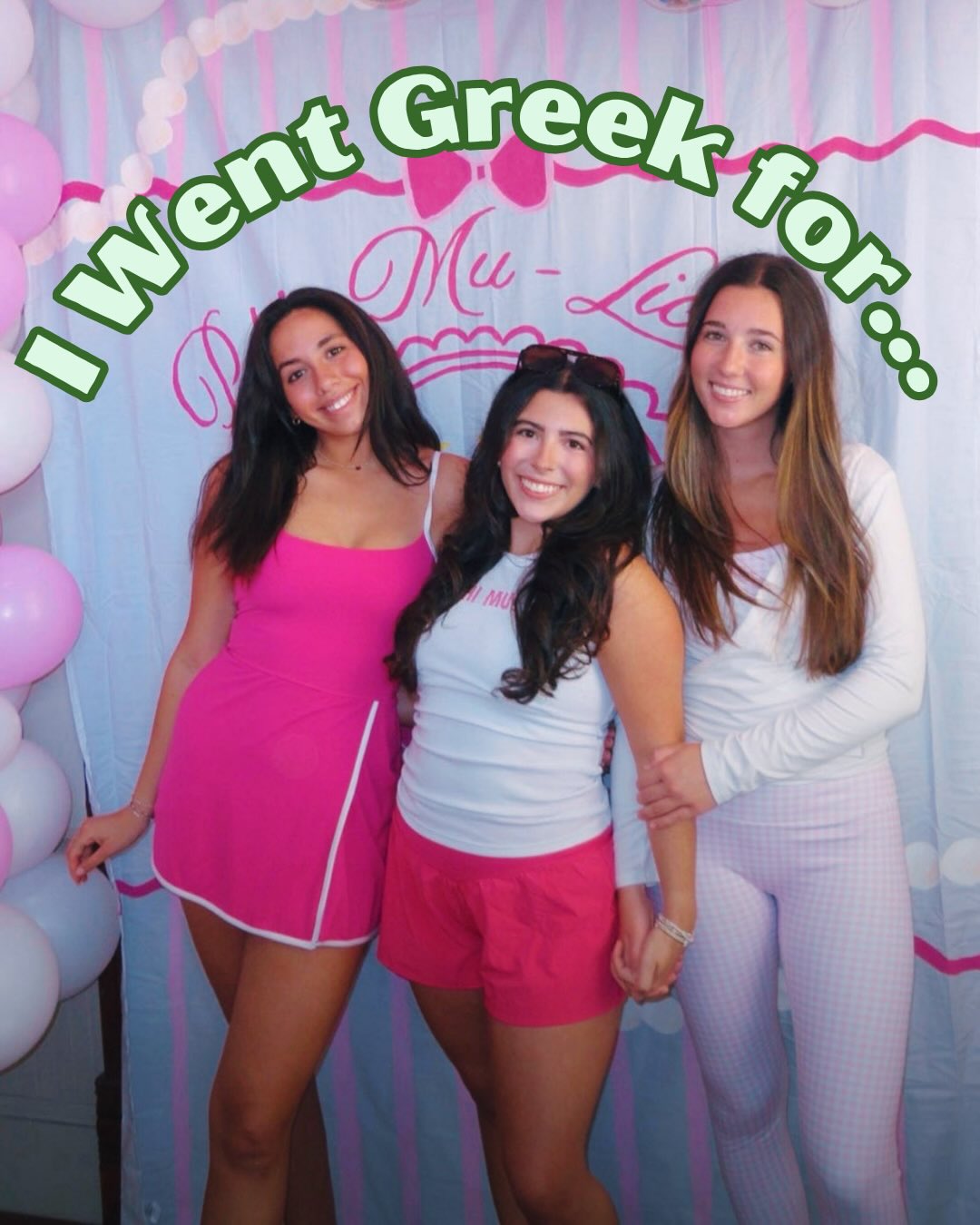 We all go Greek for a reason, but end up staying for a hundred more ๐โจ
Sisters, comment the reason you went Greek !!