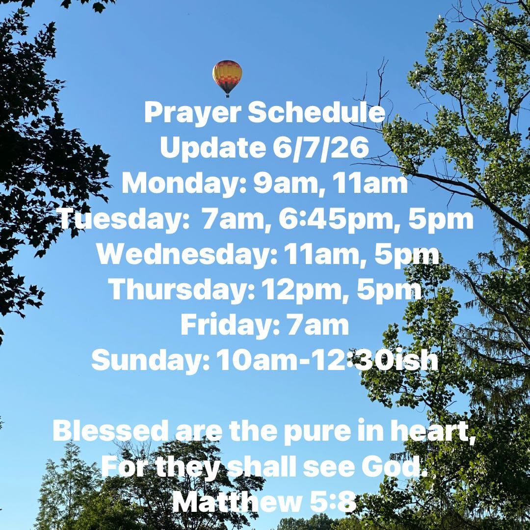 For updates and full schedule go to
www.lighthop.org
Lighthouse of Prayer
1011 N 26th St
Kalamazoo, MI 49048
Streaming link at www.lighthop.org
Not forsaking the assembling of ourselves together, as is the manner of some, but exhorting one another, and so much the more as you see the Day approaching. Hebrews 10:25
Brethren, pray for us.
1 Thessalonians 5:25
