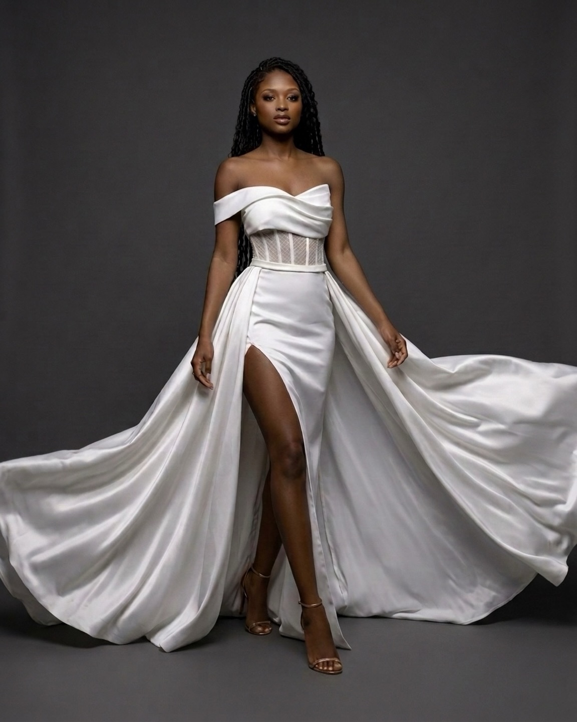 Made for grand entrances. 🔥
~Made in Jamaica, for the world. 🇯🇲
#WeddingSeason #HouseofClay #WeddingDress #MadeinJamaica
