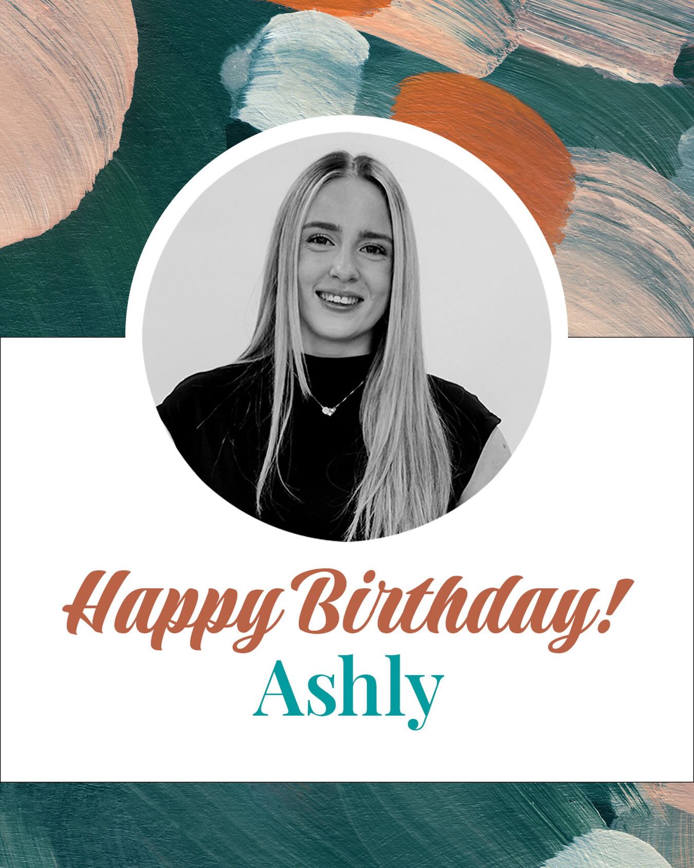 Happy Birthday! 🎉 Although you’ve only been with us for a little over three months, you’ve blended into our salon family so well. Your positive attitude and willingness to learn make you a pleasure to work with. We hope you have the best birthday! ❤️🎂