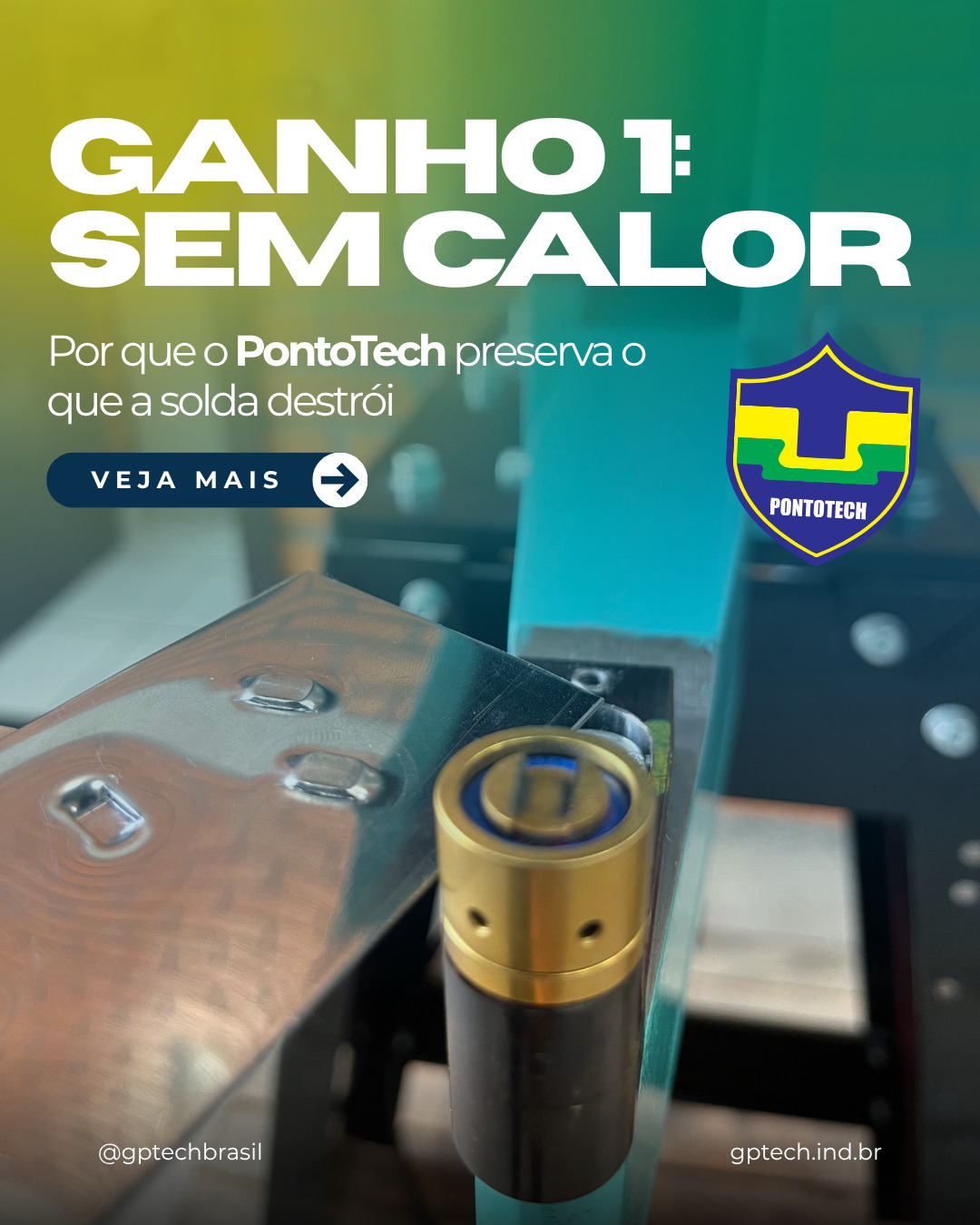O calor da solda queima muito mais do que o aço. Queima a galvanização, queima horas de retoque e queima margem.
O PontoTech aplica união por conformação MECÂNICA a frio. Sem fagulha, sem fumaça, sem queima do revestimento.
Arraste o carrossel e descubra como sua linha pode parar de pagar a conta do calor.
Fale com um especialista agora mesmo! (Link na Bio)
#PontoTech #ConformaçãoMECÂNICA #GPTECH #TecnologiaClinch #ChapaGalvanizada