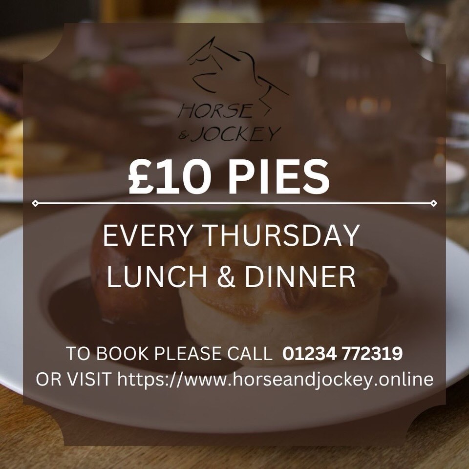 🥧 It’s £10 Pies Thursday! 🥧
Join us today and enjoy our delicious pies for just £10.
⚽ Plus, the first World Cup game kicks off tonight at 8pm and we’ll be showing it live in our bar area. Grab a pint, settle in and enjoy all the action with us!